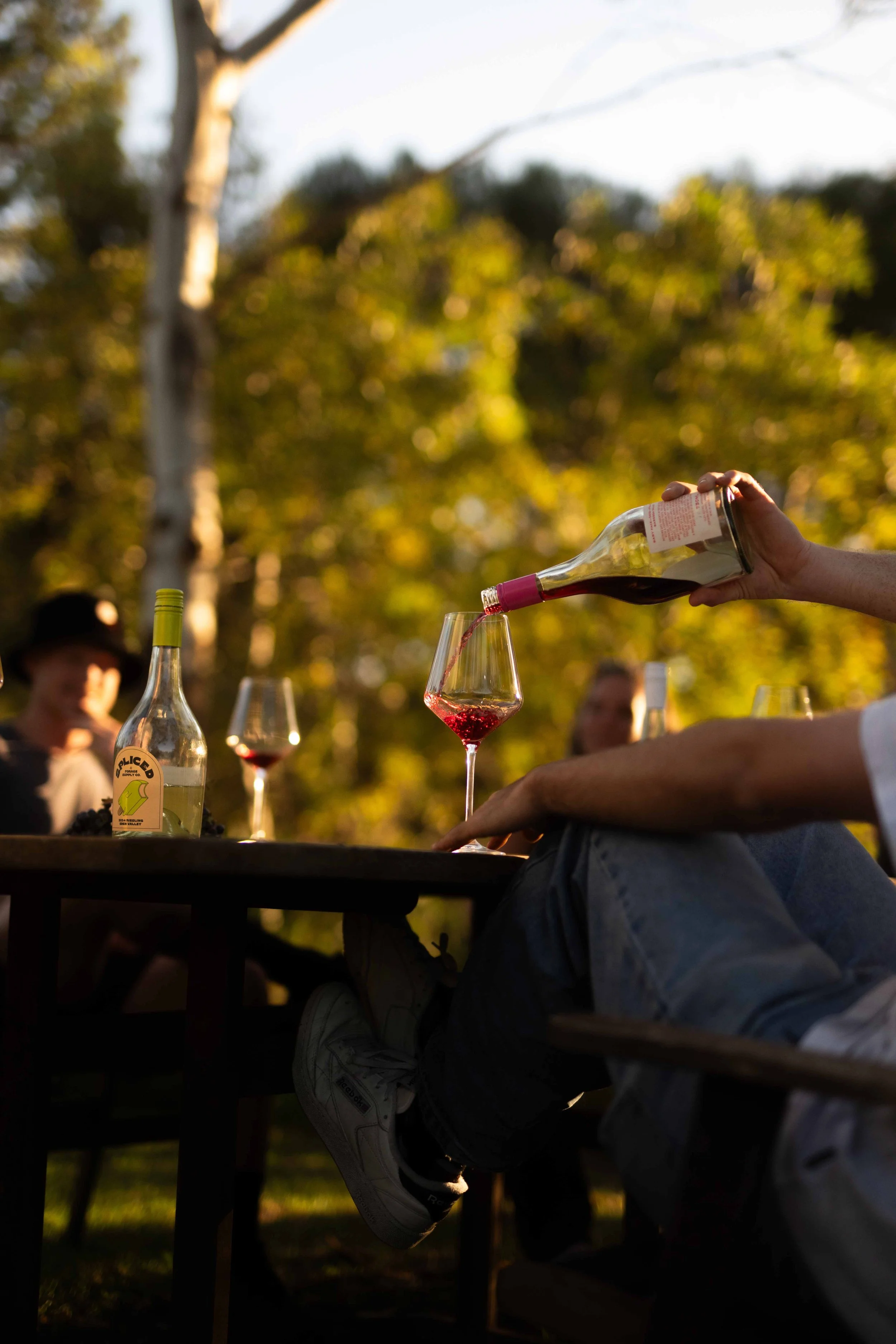 Local Barossa wine served during Barossa Sessions.