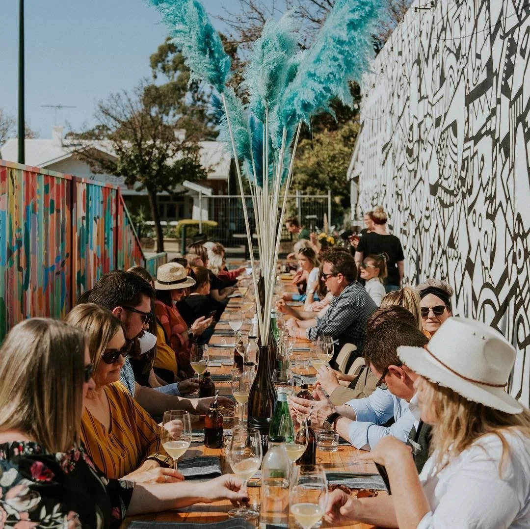 Laneway Sessions at Barossa Sessions featuring live music, local food and wine in a vibrant Barossa laneway setting.