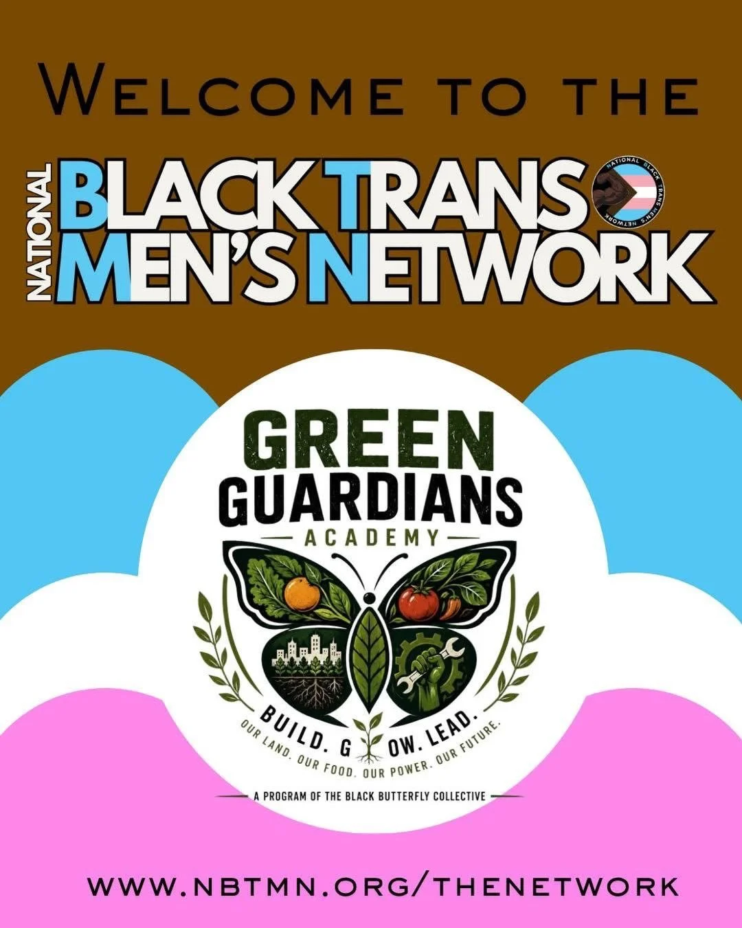 SUNDAY SPOTLIGHT!!!
The National Black Trans Men&rsquo;s Network would like to officially welcome the Green Guardians Academy to the network!!!
https://theblkbutterflycollective.org/
Find out more about our network members at www.nbtmn.org/thenetwork