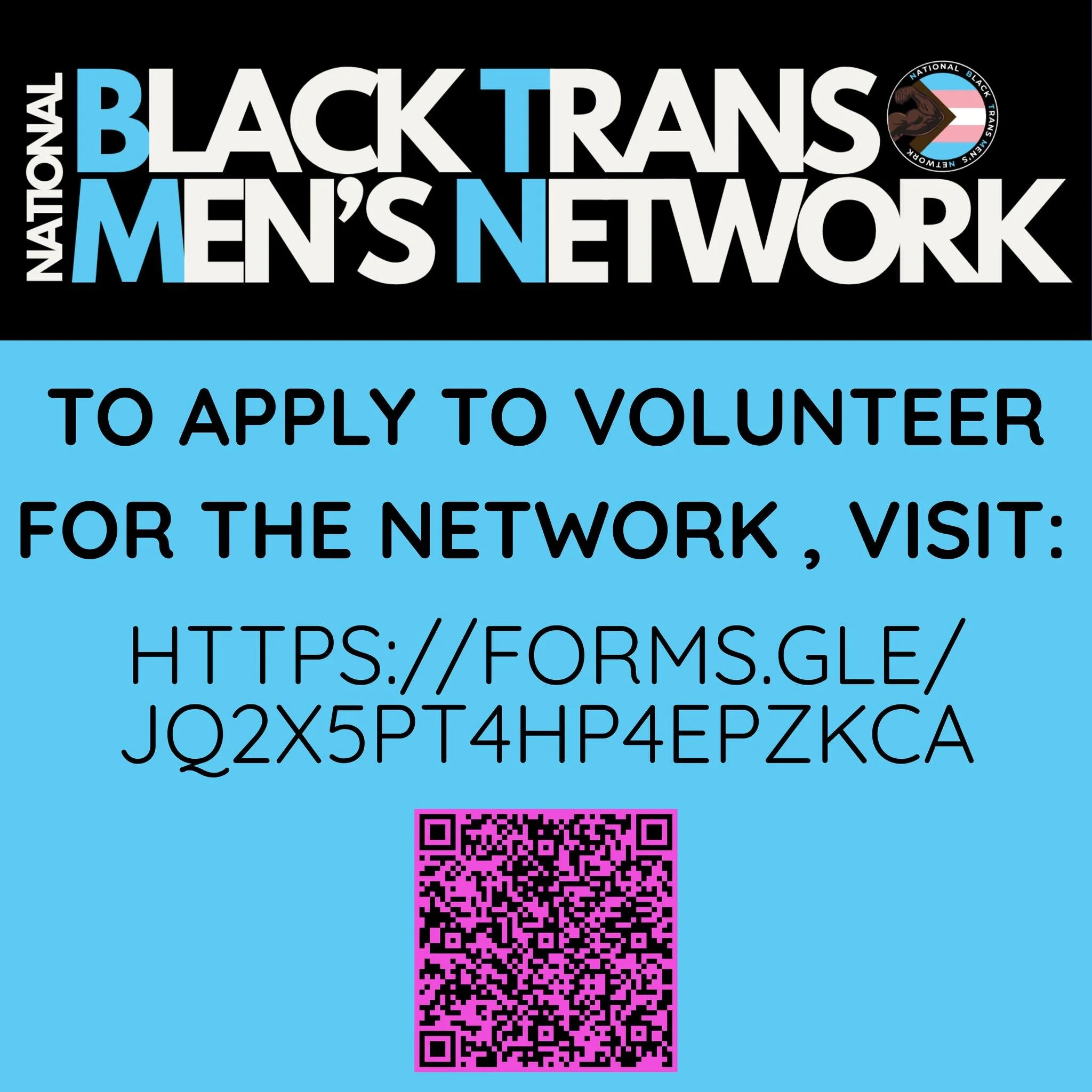 Want to support the National Black Trans Men&rsquo;s Network? 
Scan the QR code and volunteer today! 
Your time, energy, and support can make a difference. 

#NBTransMensNetwork #Volunteer #CommunitySupport #NBTMN #TransMen #TransMasc #JoinUs