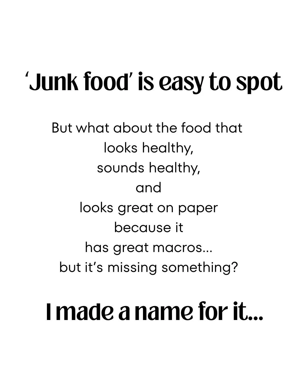 Your food doesn&rsquo;t have to be absolute trash to let you down. 🗑️ There is a category in the middle, and it hides behind some impressive numbers&hellip; 

This category of food looks like it will help you lose weight, but it can actually make we