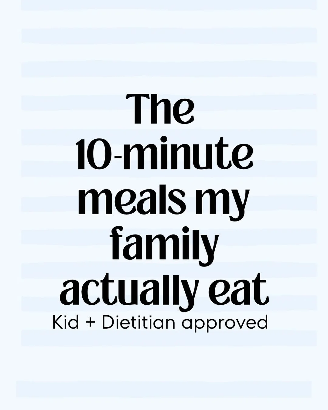 A well-stocked freezer is your best friend during busy weeknights (and when your kid just won&rsquo;t eat what you made)

Scroll through to see my dietitian-approved FAST meals that everyone will actually eat. Truly a miracle! 💫

Do you have any go-