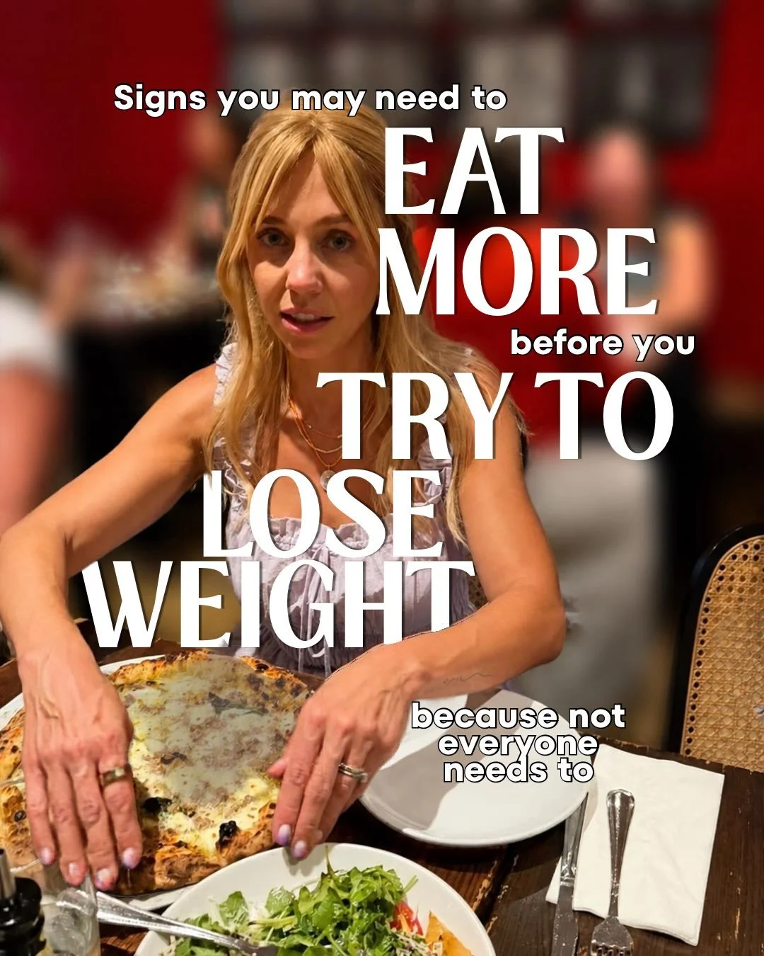 Not eating enough food, long-term, will really fuck you up. 😬

This doesn&rsquo;t mean that no one can ever lose weight, you can. But you can&rsquo;t just treat your body like trash and starve it for years on end without some consequences&hellip;

T