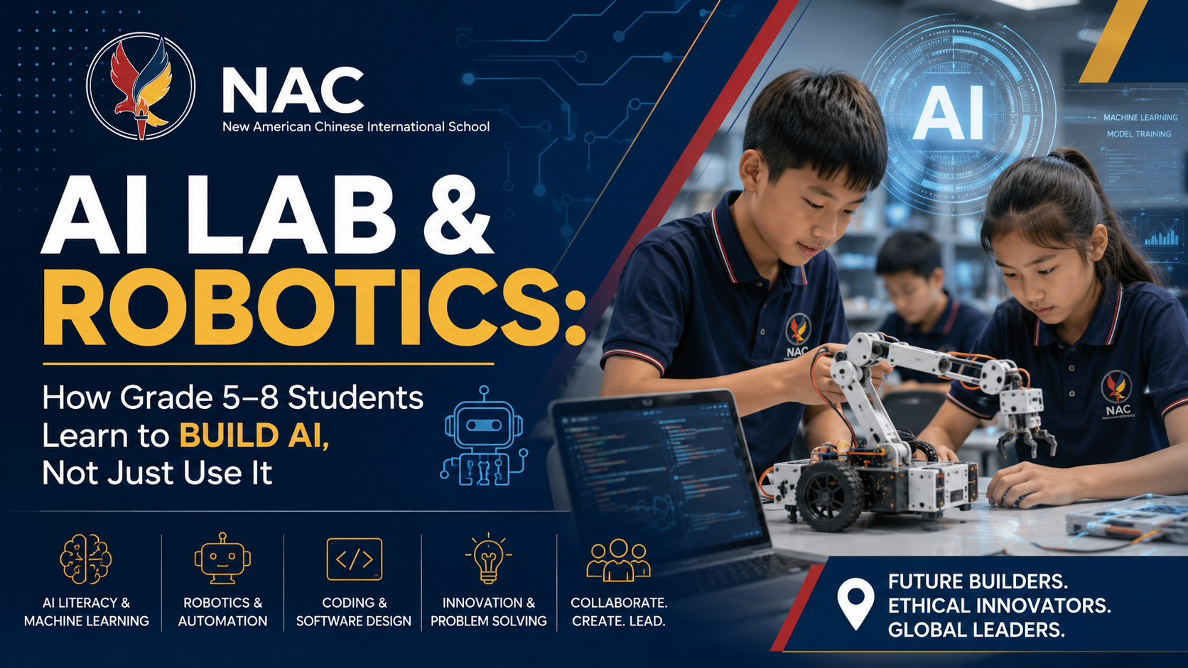 AI &amp; Robotics: How Grade 5-8 Students Learn to Build AI, Not Just Use It. 
