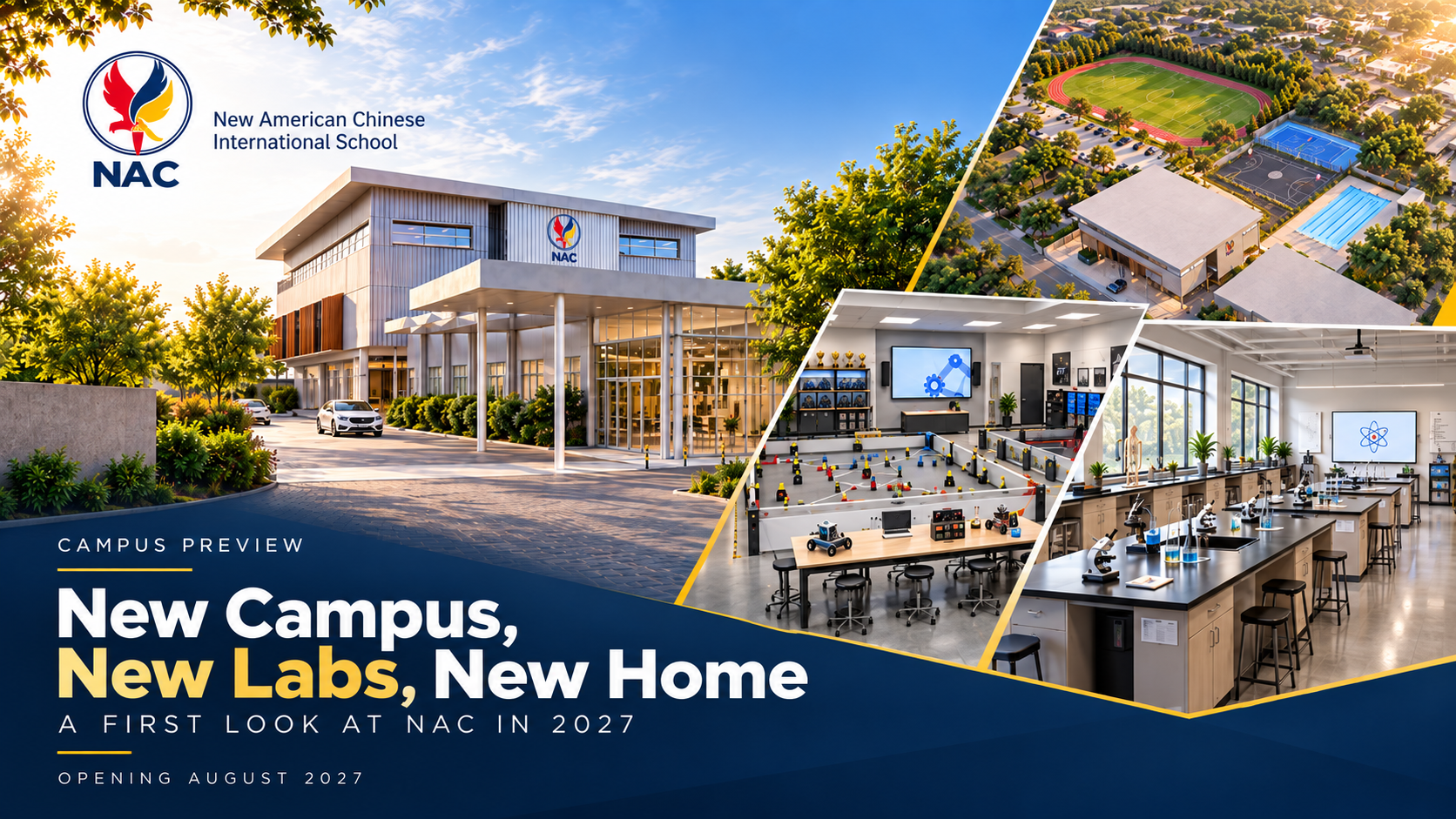 New Campus, New Labs, New Home: A First Look at New American Chinese International School in 2027