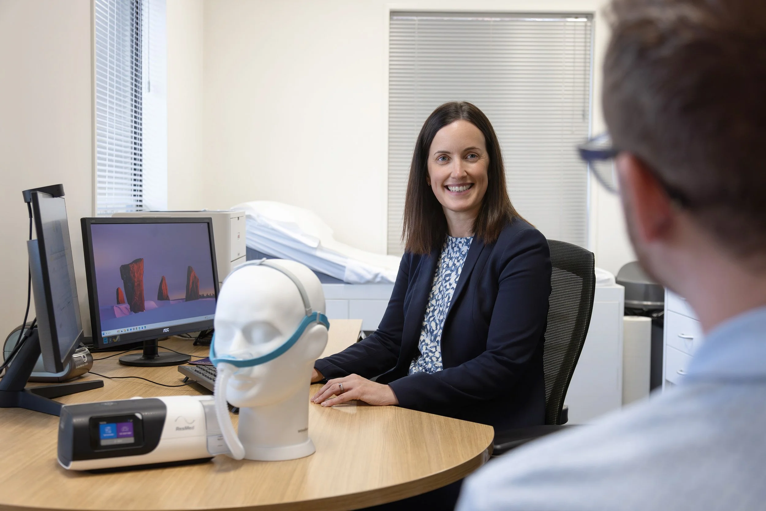 Dr Kate Jones — Respiratory and Sleep Physician at South Island Respiratory & Sleep talking with a patient