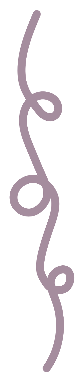 A light purple line with winding loops
