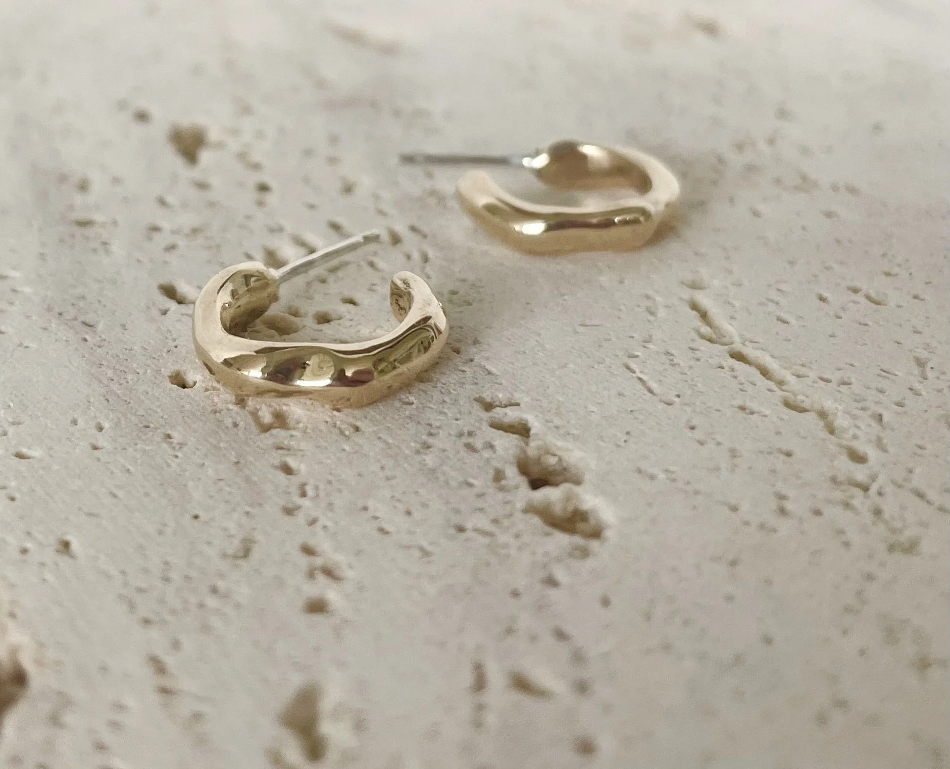 Molten Hoop Earrings