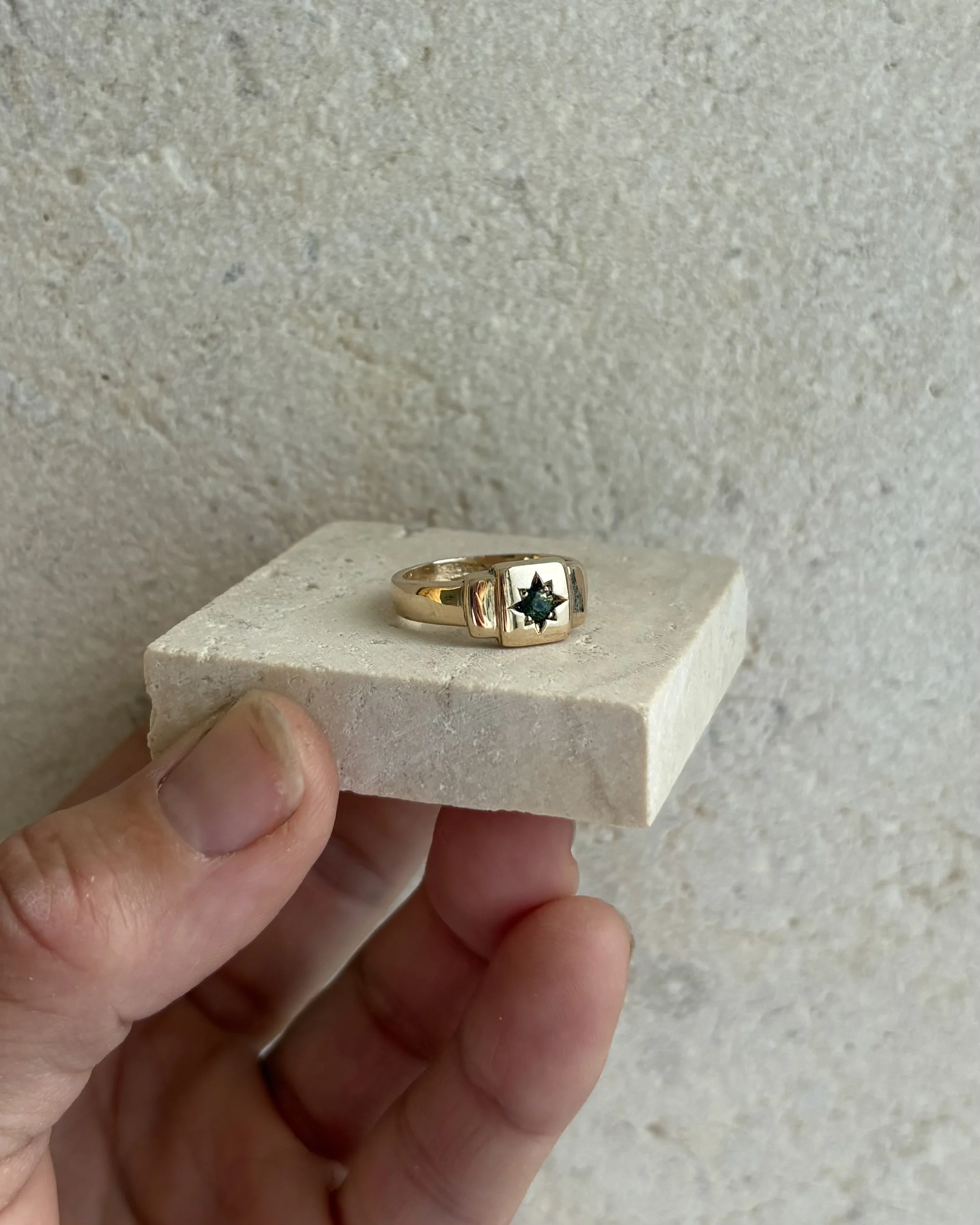 Recycled Gold Star Signet