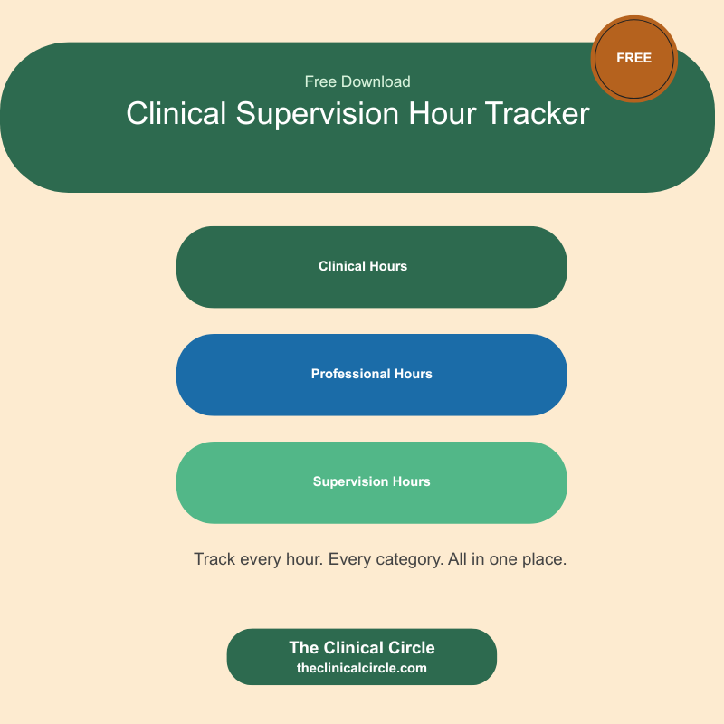 Clinical Supervision Hour Tracker