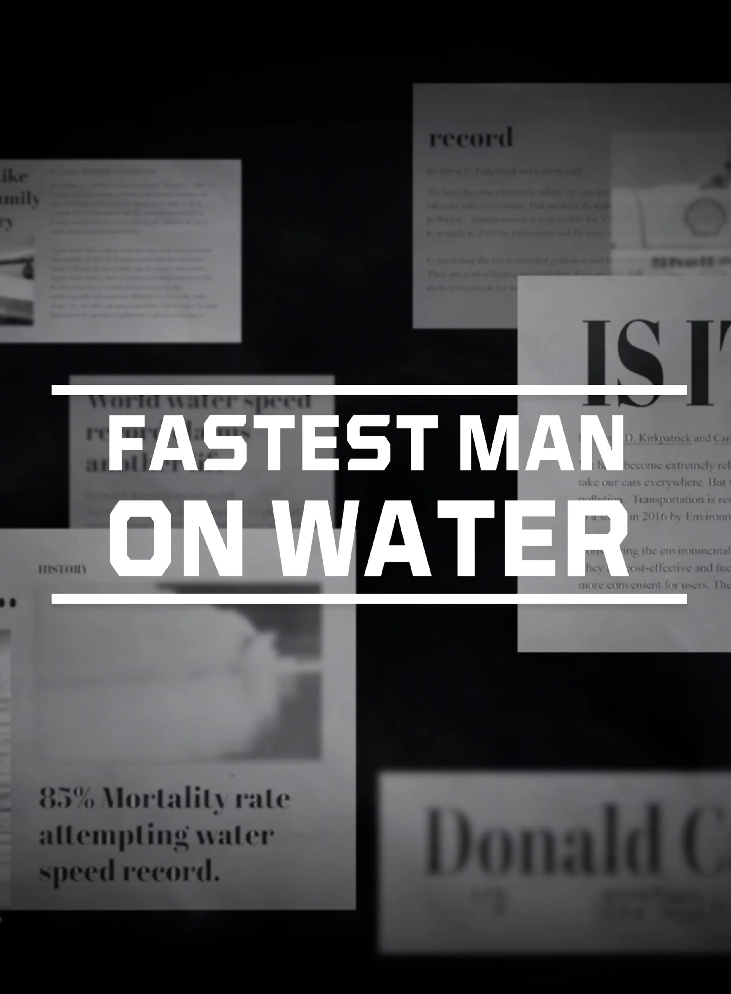 FASTEST MAN ON WATER