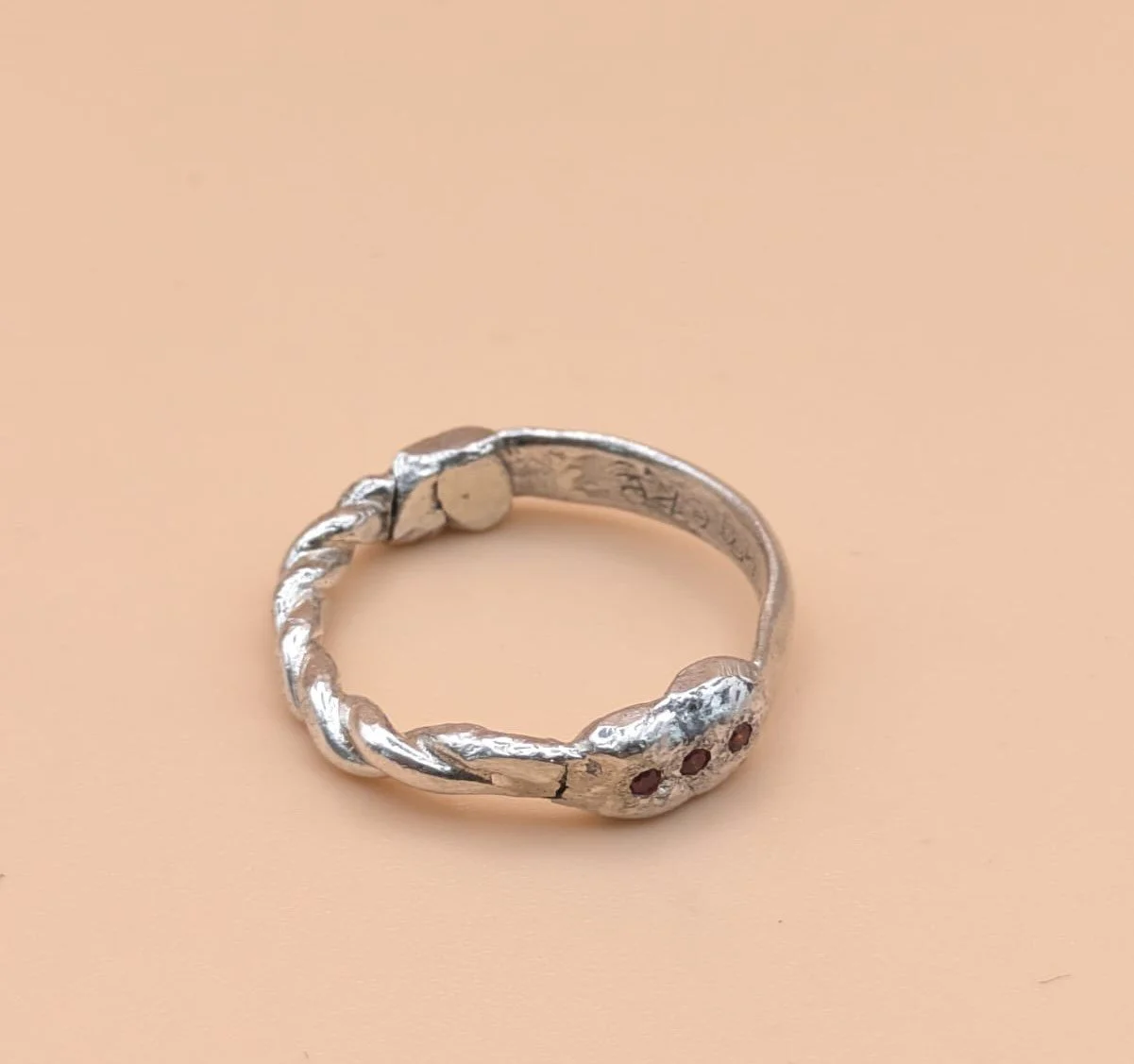 AUCTION: Ruby and silver ring - Turumeke Harrington