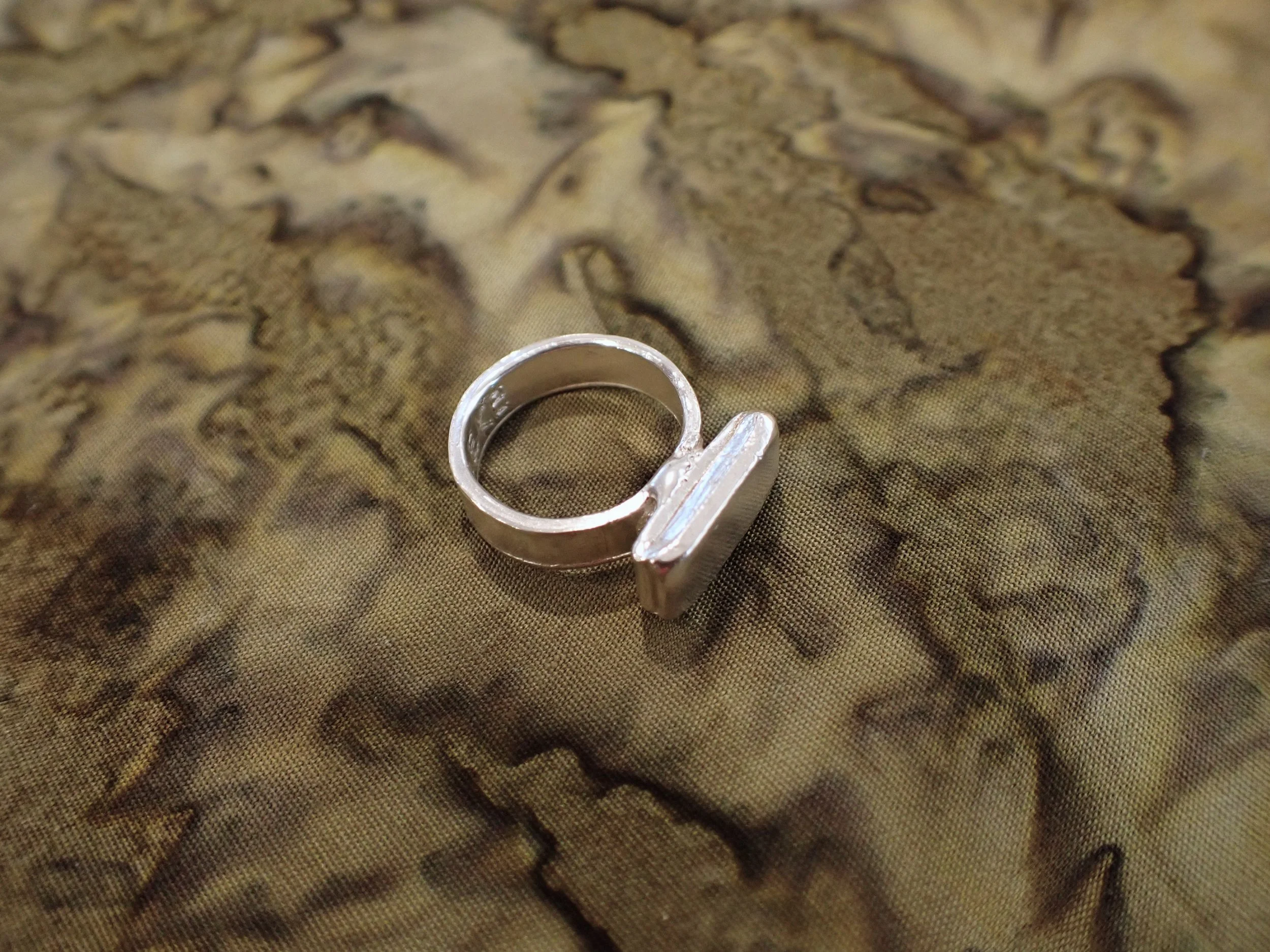 RAFFLE: Silver fold signet ring - Turumeke Harrington