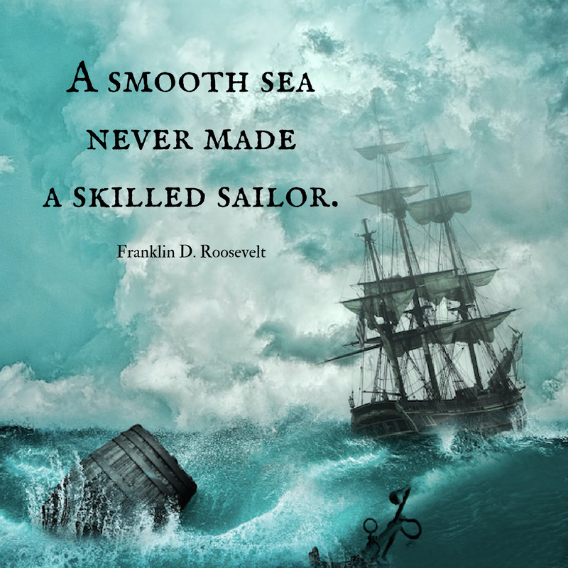 Smooth Sea Quote from Franklin D. Roosevelt