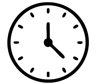 A clock showing the time as 12:20.