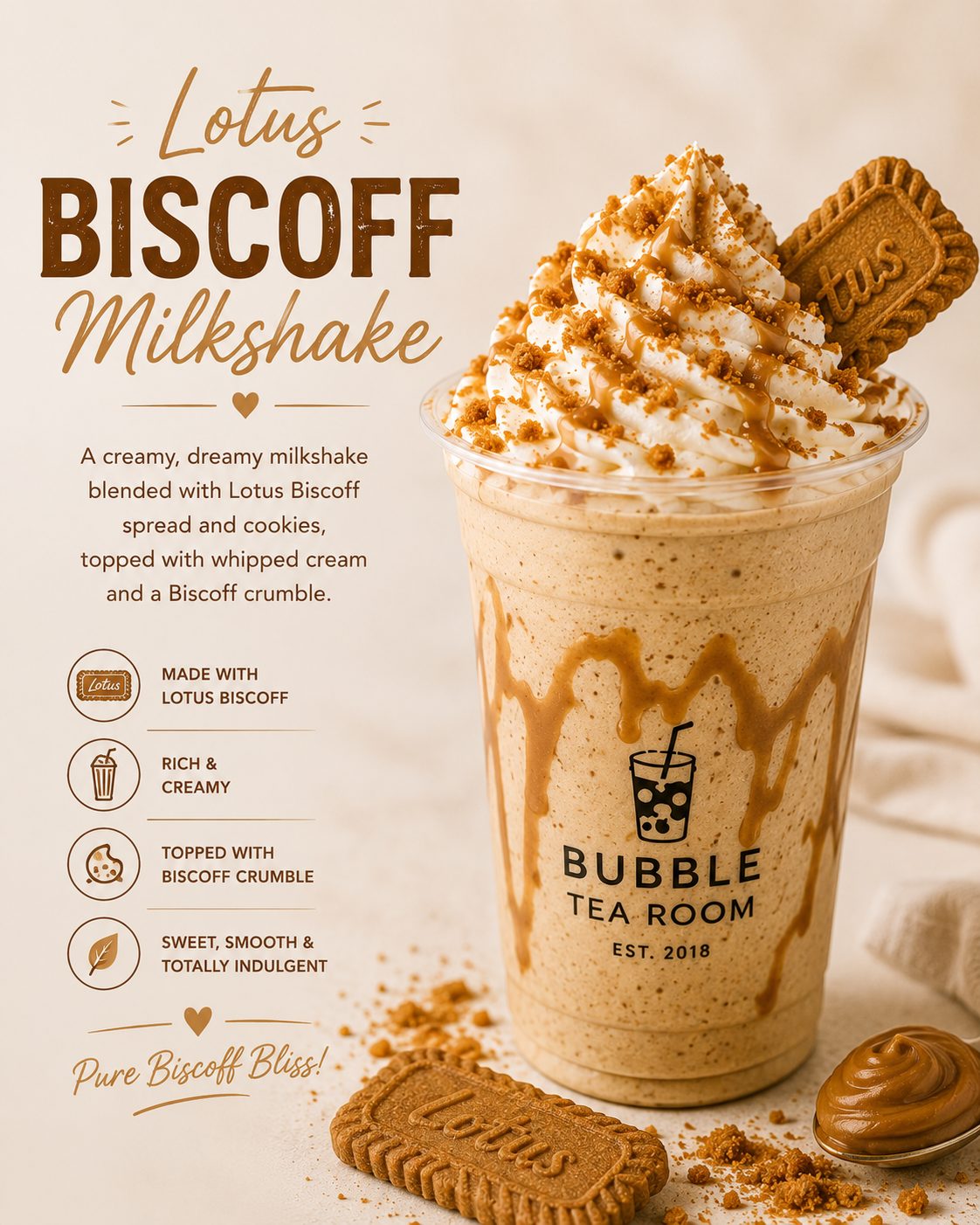 Lotus Biscoff Milkshake