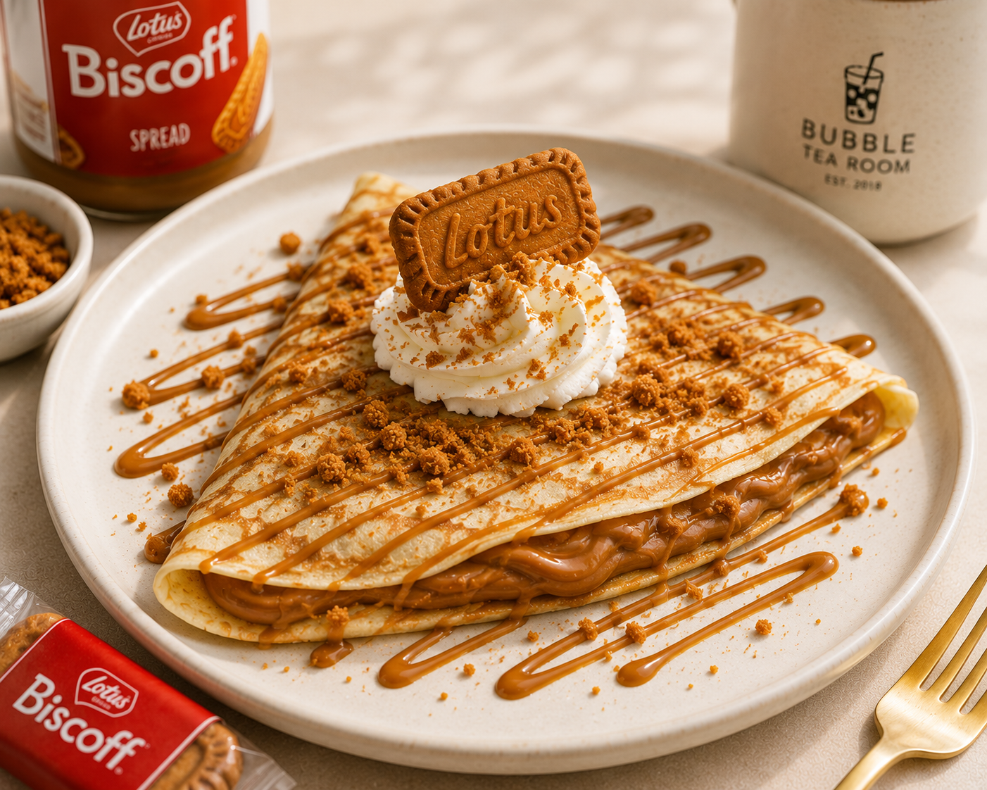 Lotus Biscoff Crepe