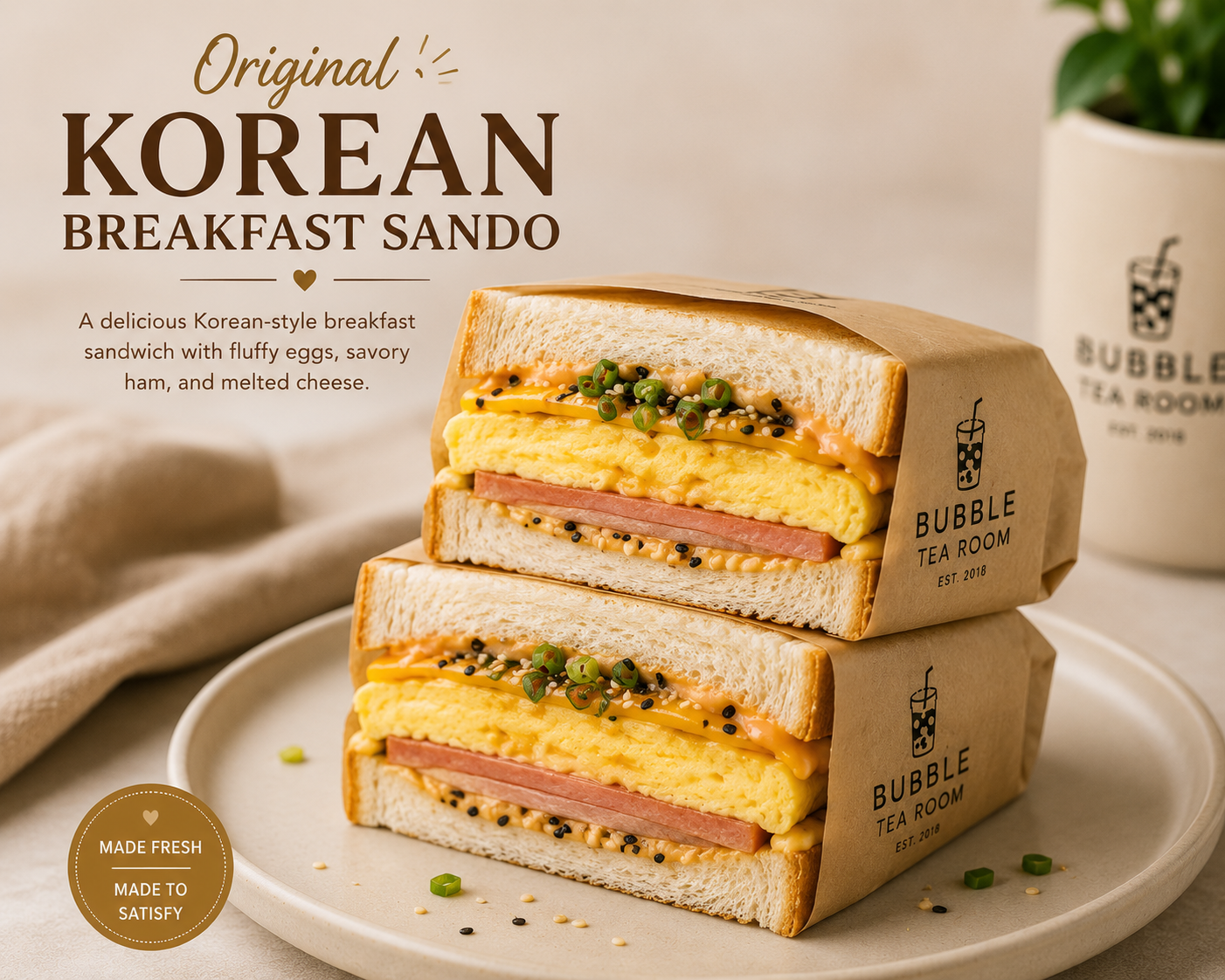 Original Korean Breakfast Sando