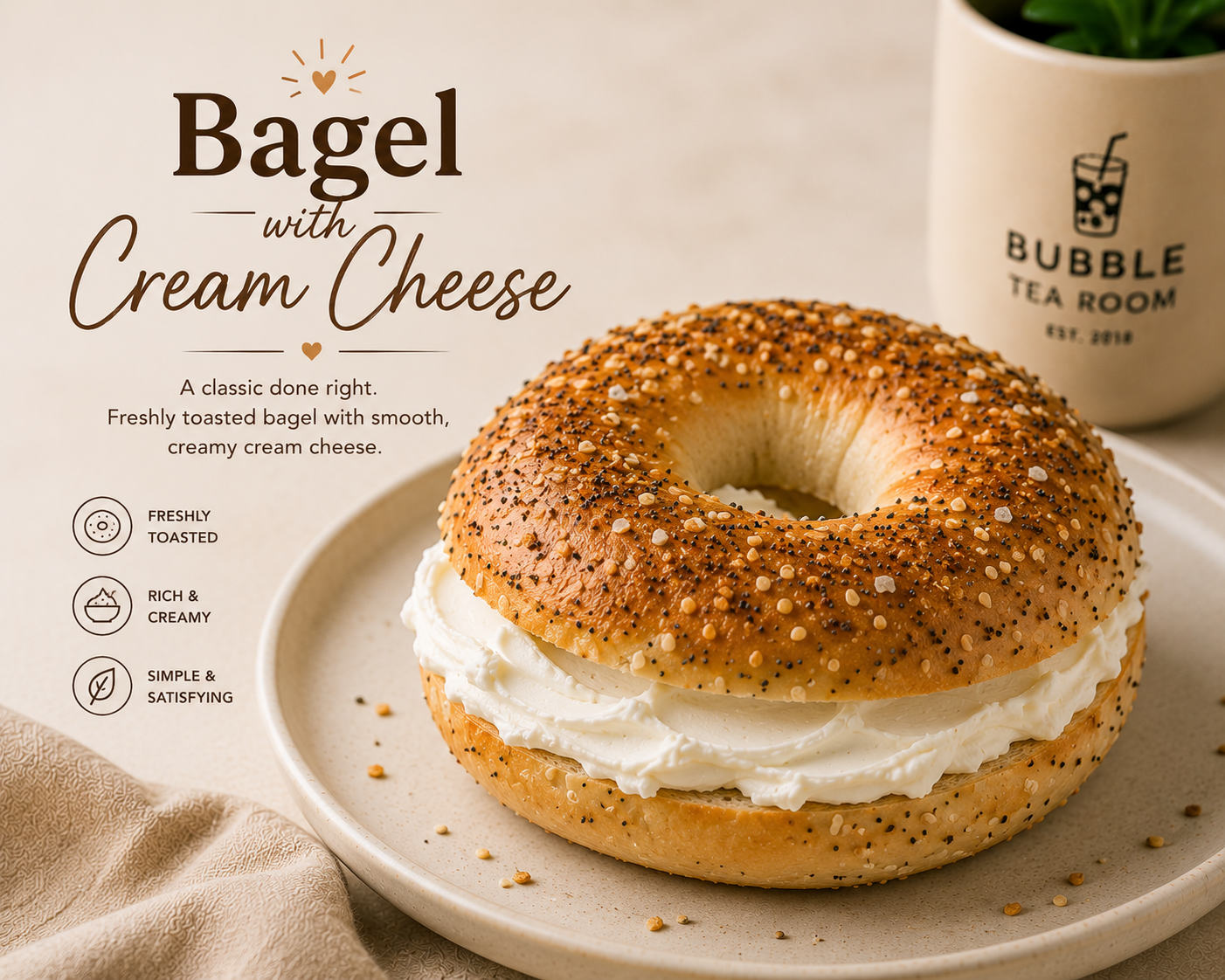 Bagel with Cream Cheese