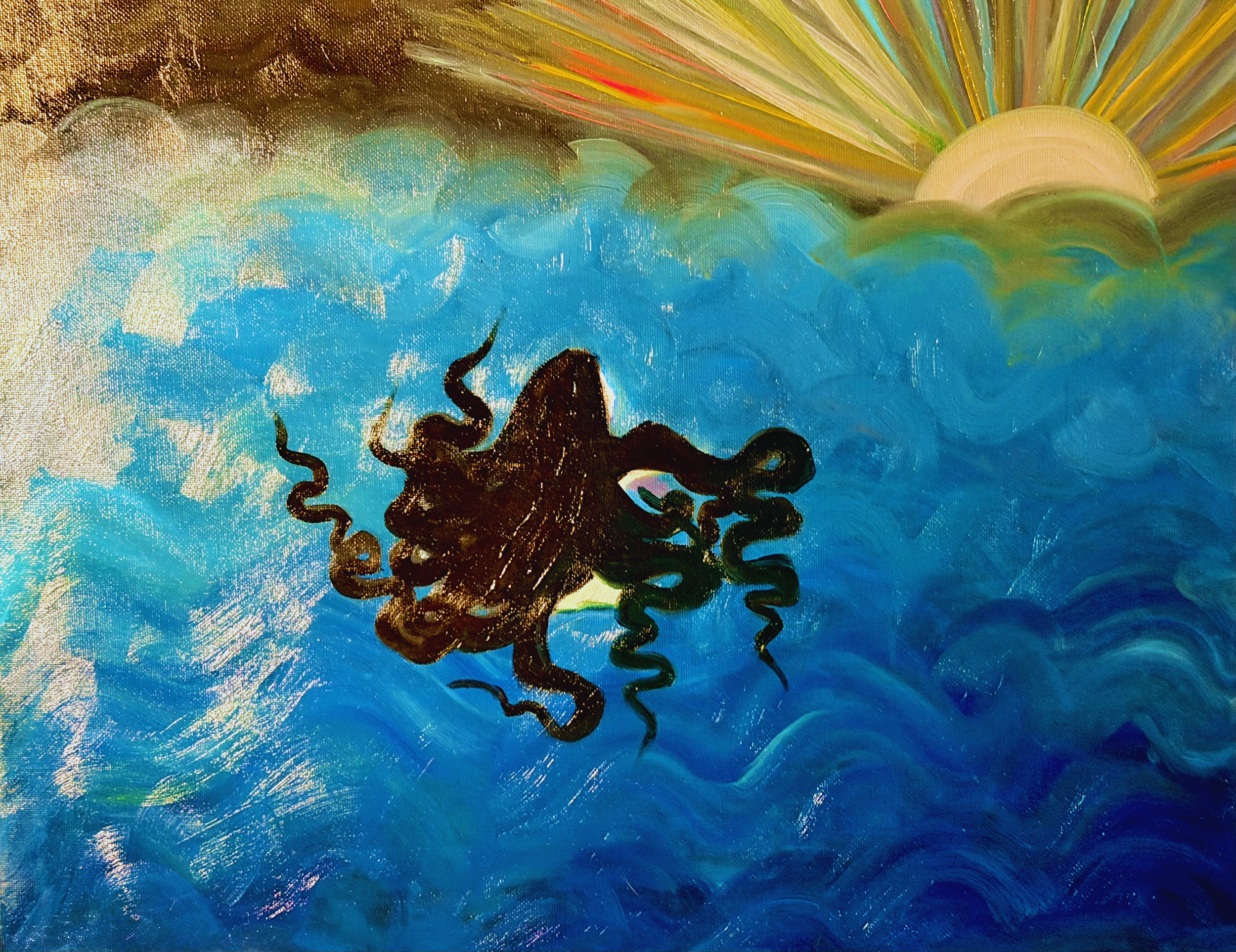 Amphitrite- Oil on 20x16 canvas.