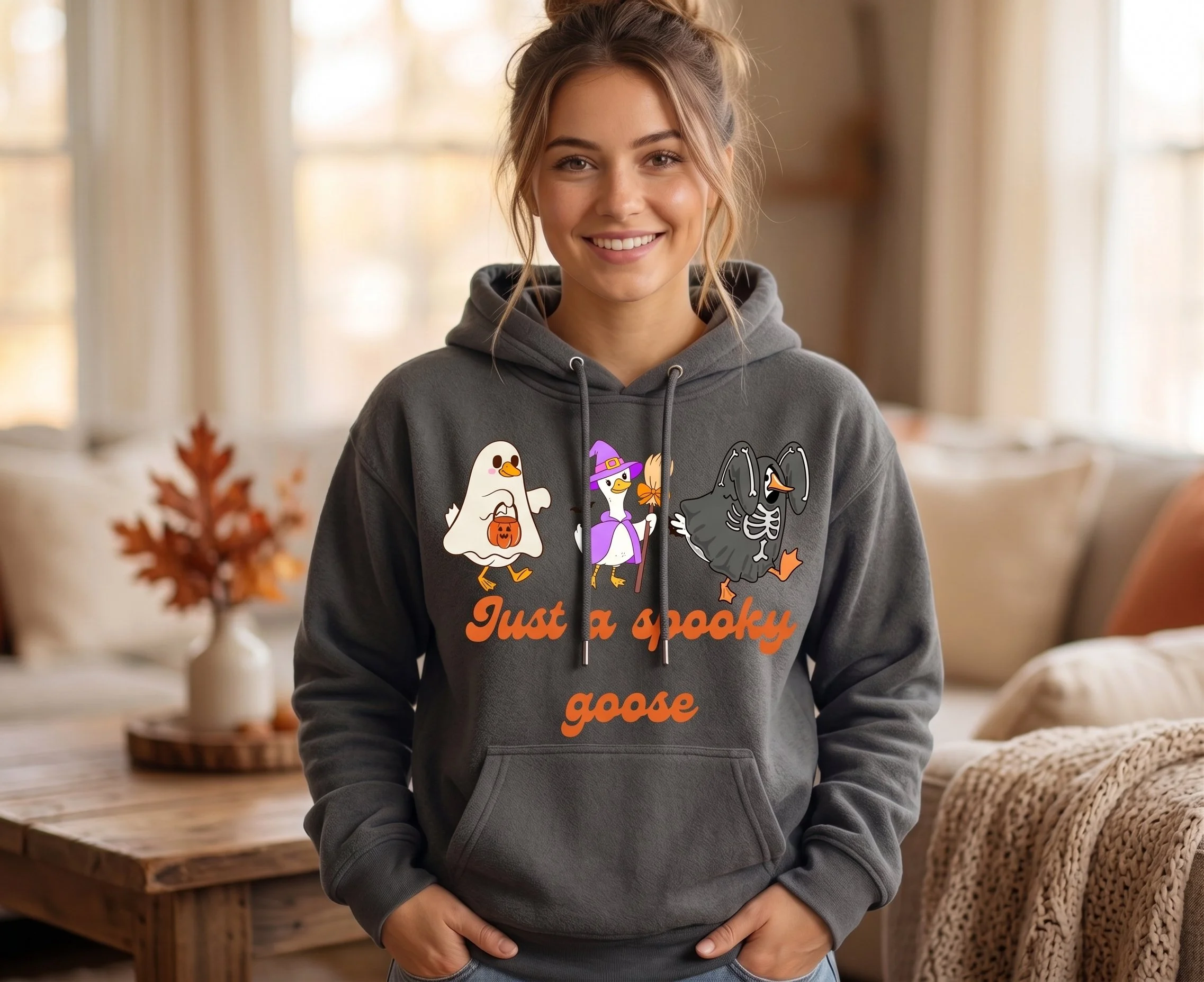 Just a Spooky Goose Hoodie