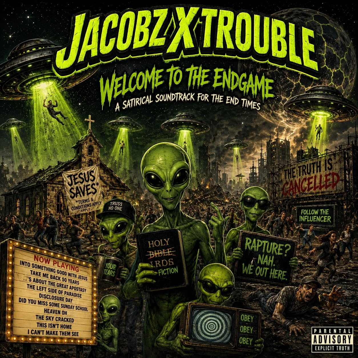 Album cover art titled 'Welcome to the Endgame' by Jacobz X Trouble