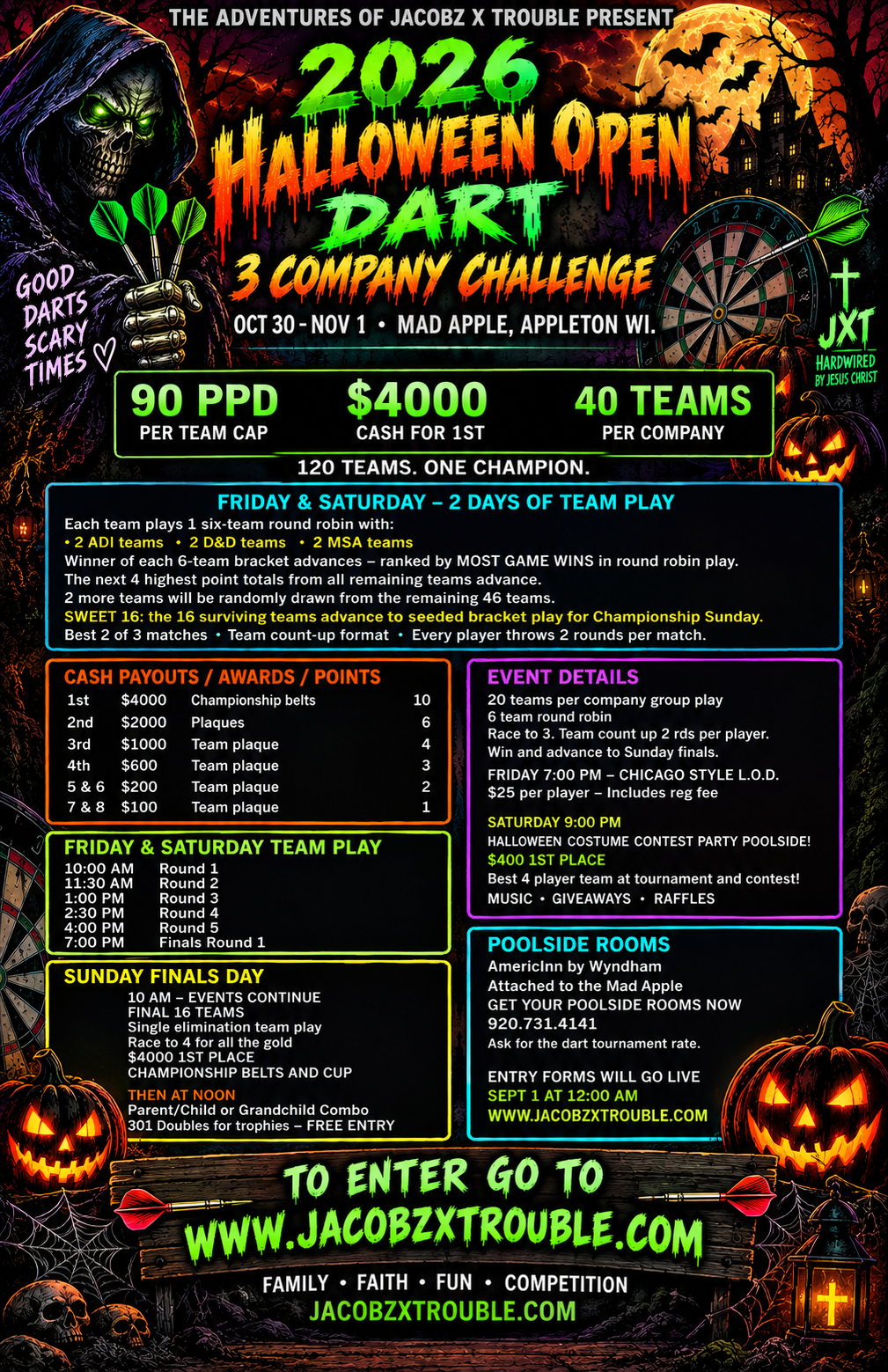 2026 Halloween Open Dart 3 Company Challenge