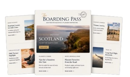Collection of travel brochures, with a focus on Scotland, featuring scenic images and travel tips.