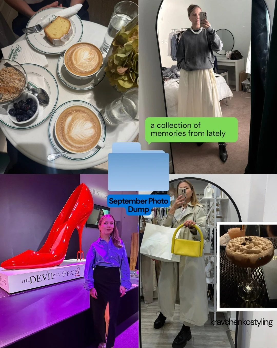 September, you were a good one. ✨

A little September photo dump &mdash; from New York and NYFW moments to fashion, beauty, client work, events, new connections, and the everyday moments in between.

This month reminded me why I love what I do: helpi