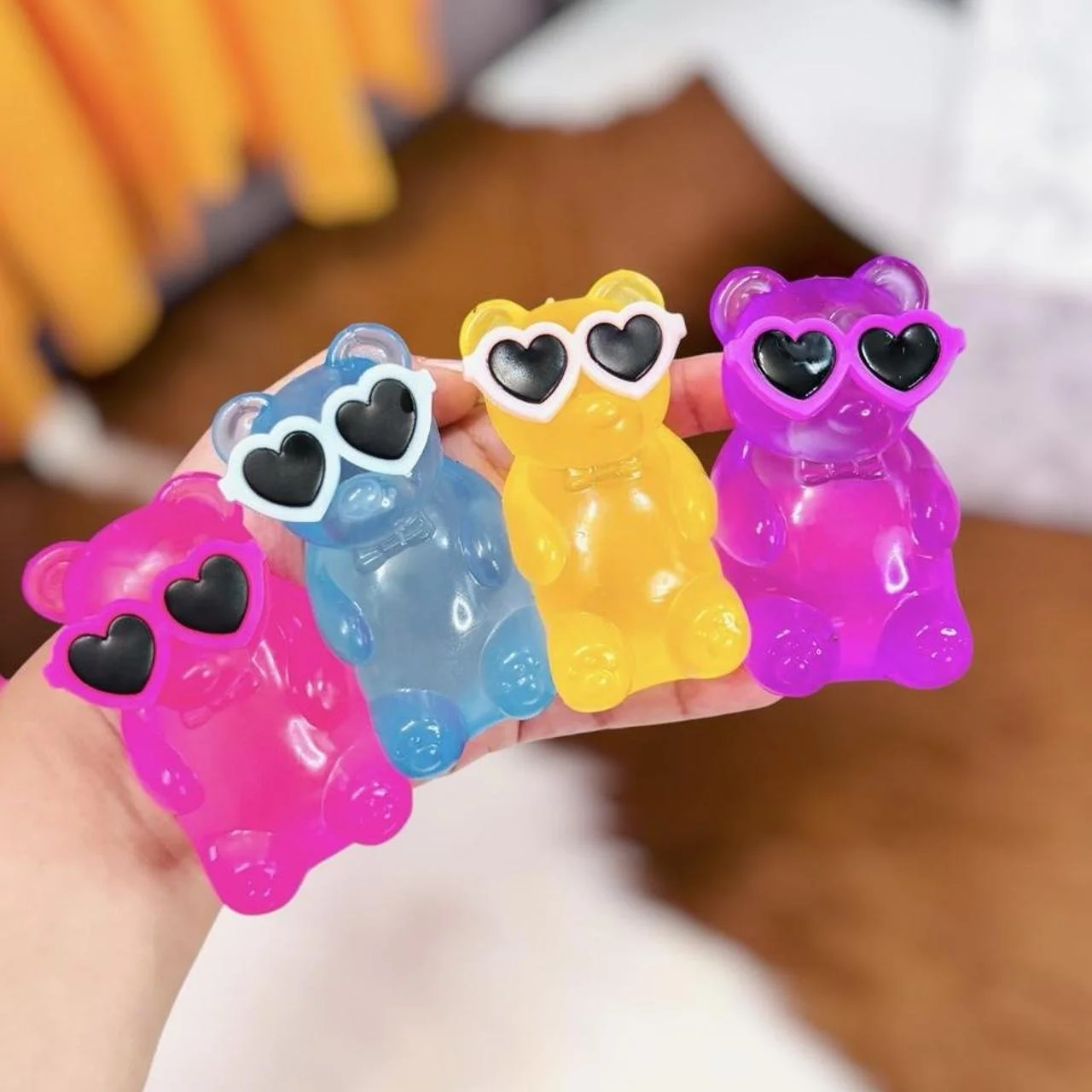 gummi bear with glasses