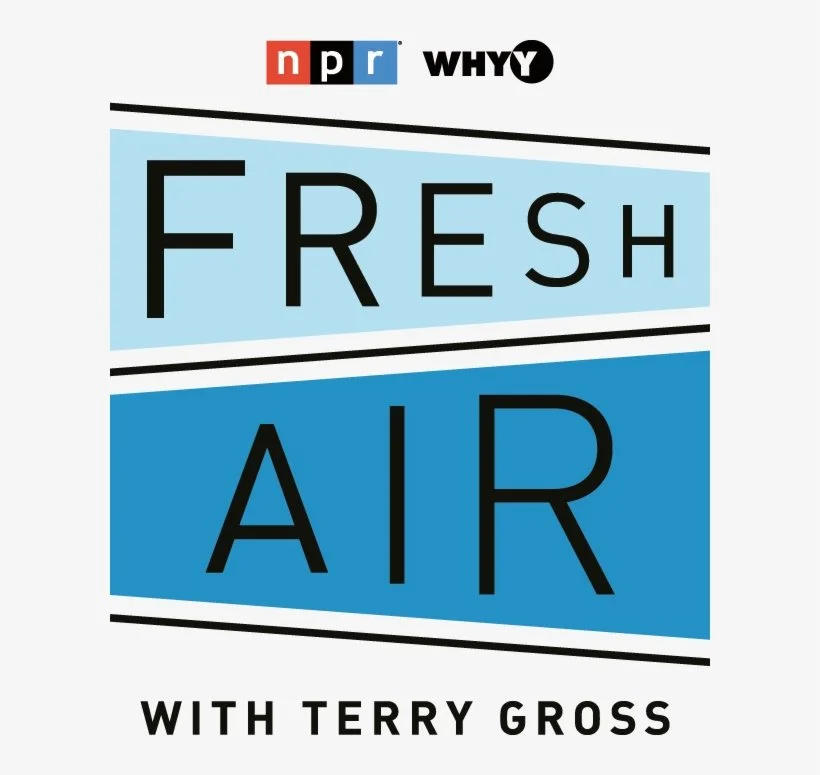 Cover of the podcast 'Fresh Air with Terry Gross' featuring the NPR logo and the title in bold letters.
