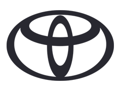 Toyota logo in black
