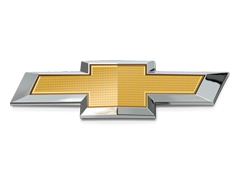Chevrolet emblem with a gold bowtie inside a silver outline