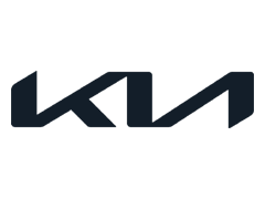 Kia logo in black on a white background