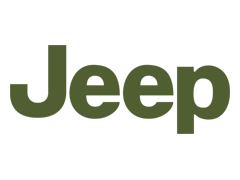 Jeep logo in green letters
