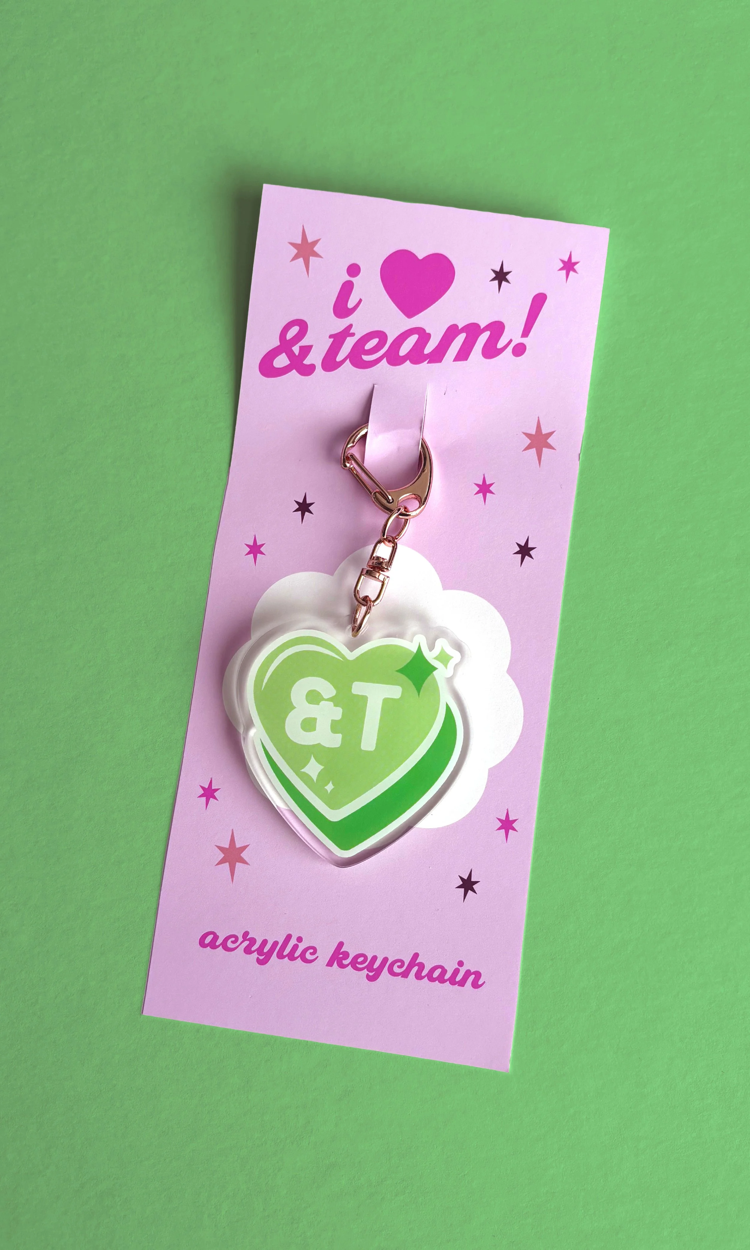 I ♥︎ K-POP Band Keychains