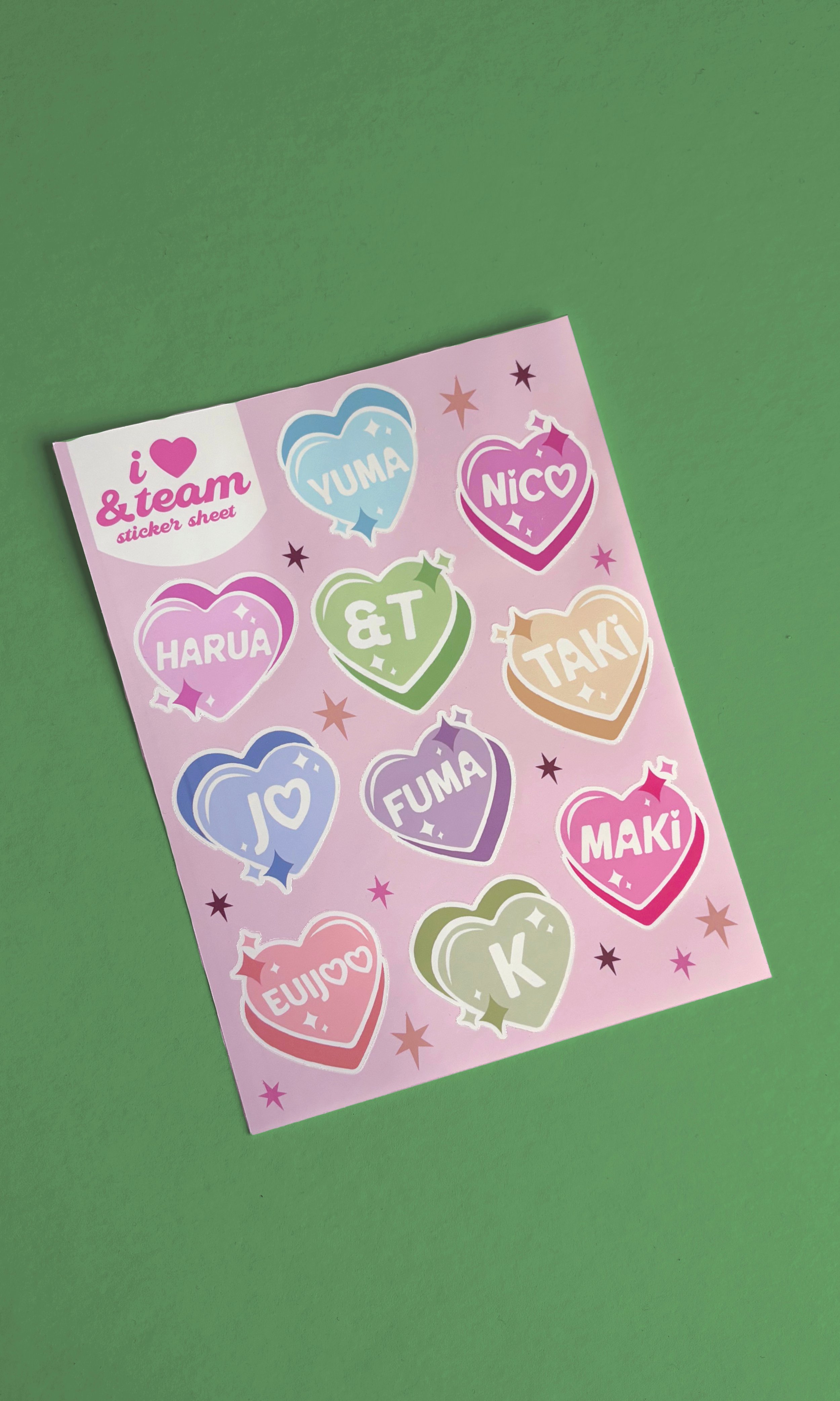 I ♥︎ K-POP Sticker Sheet