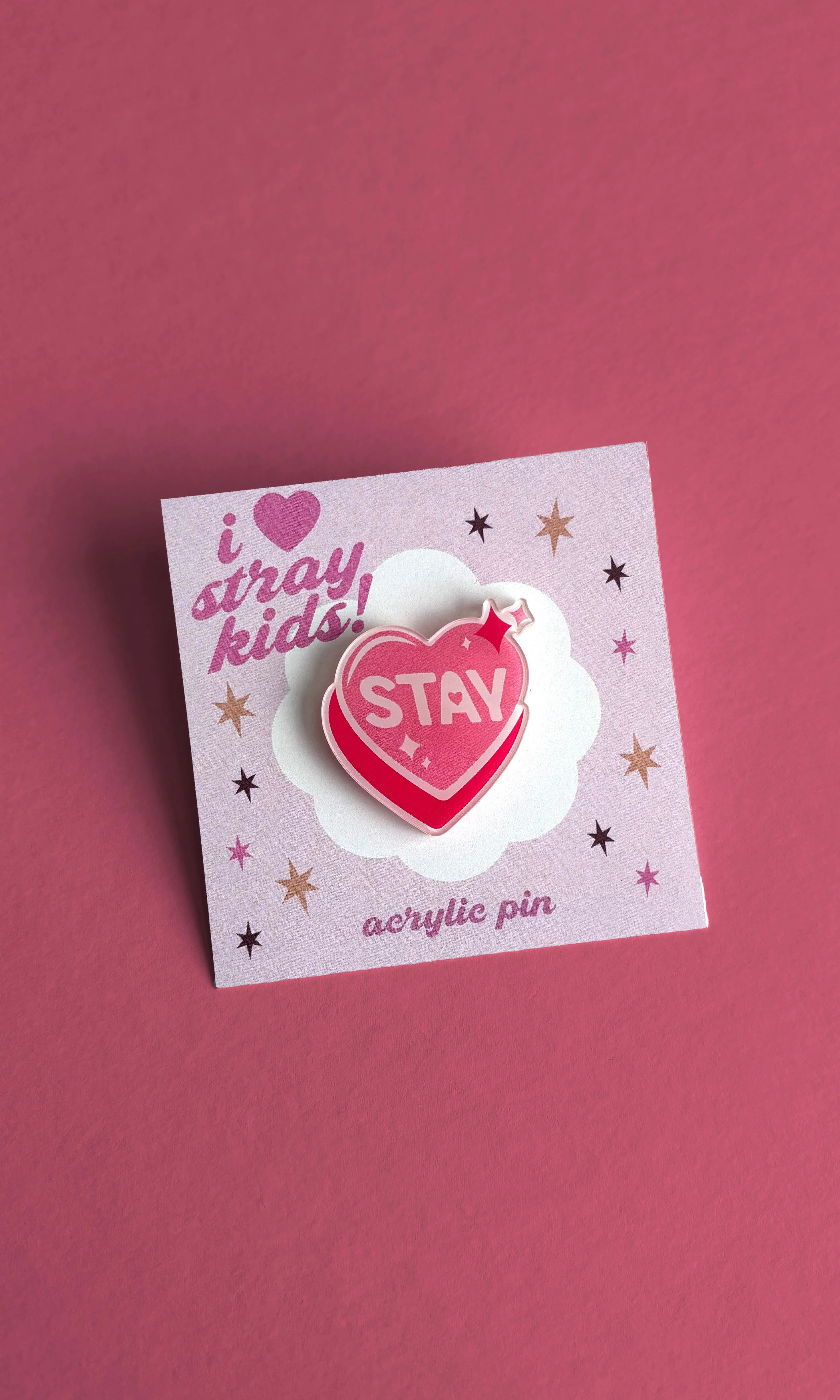 I ♥︎ K-POP Fan Pins