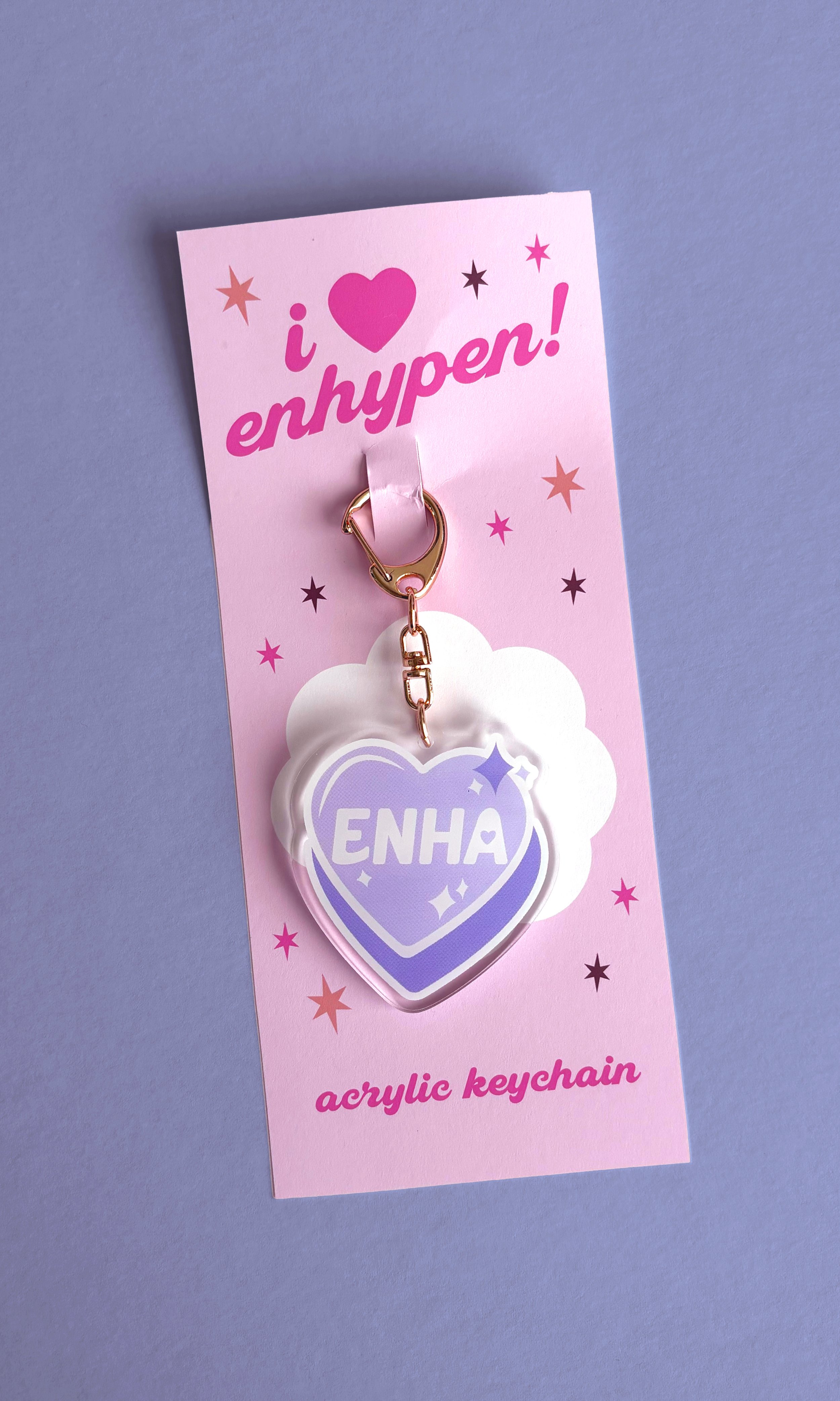 I ♥︎ K-POP Band Keychains