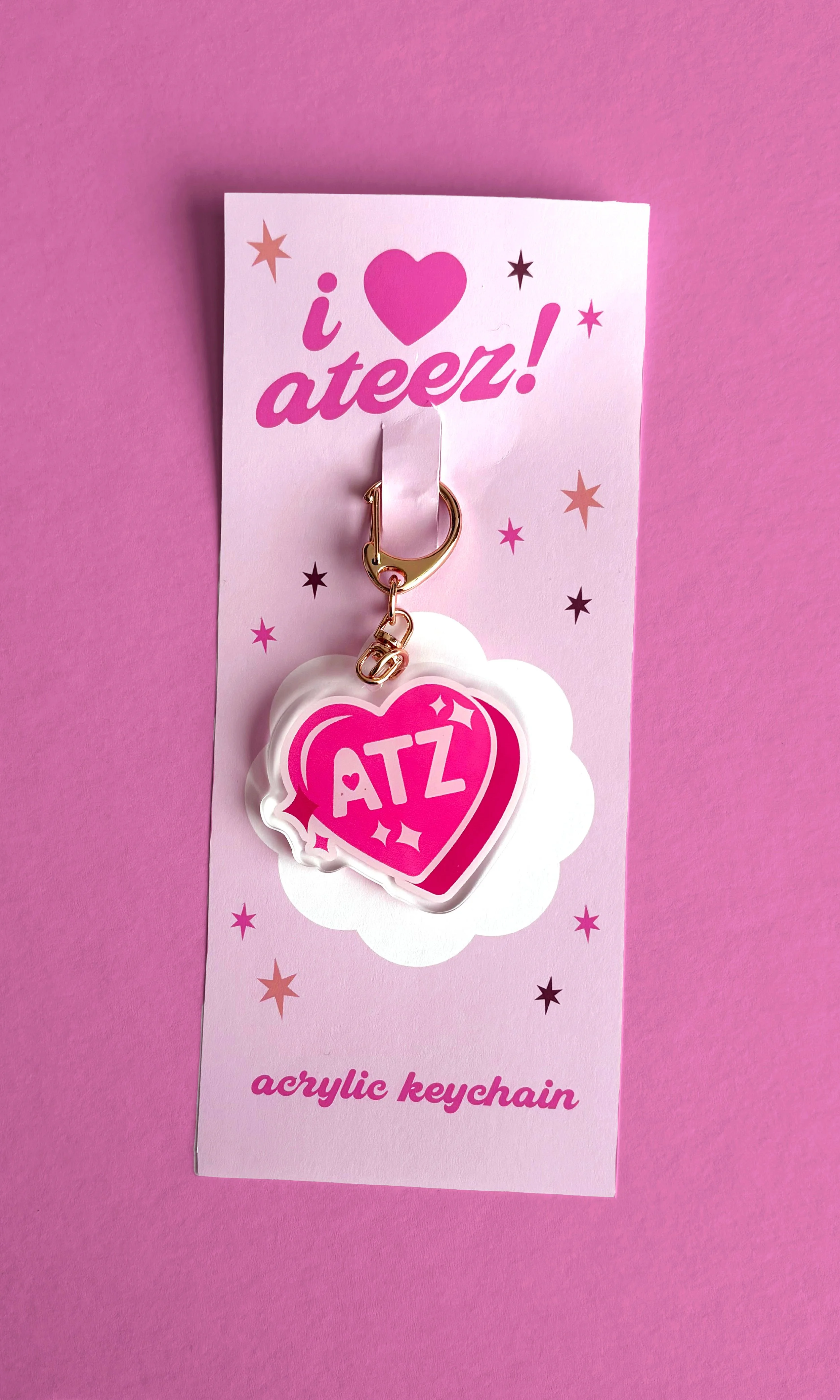 I ♥︎ K-POP Band Keychains