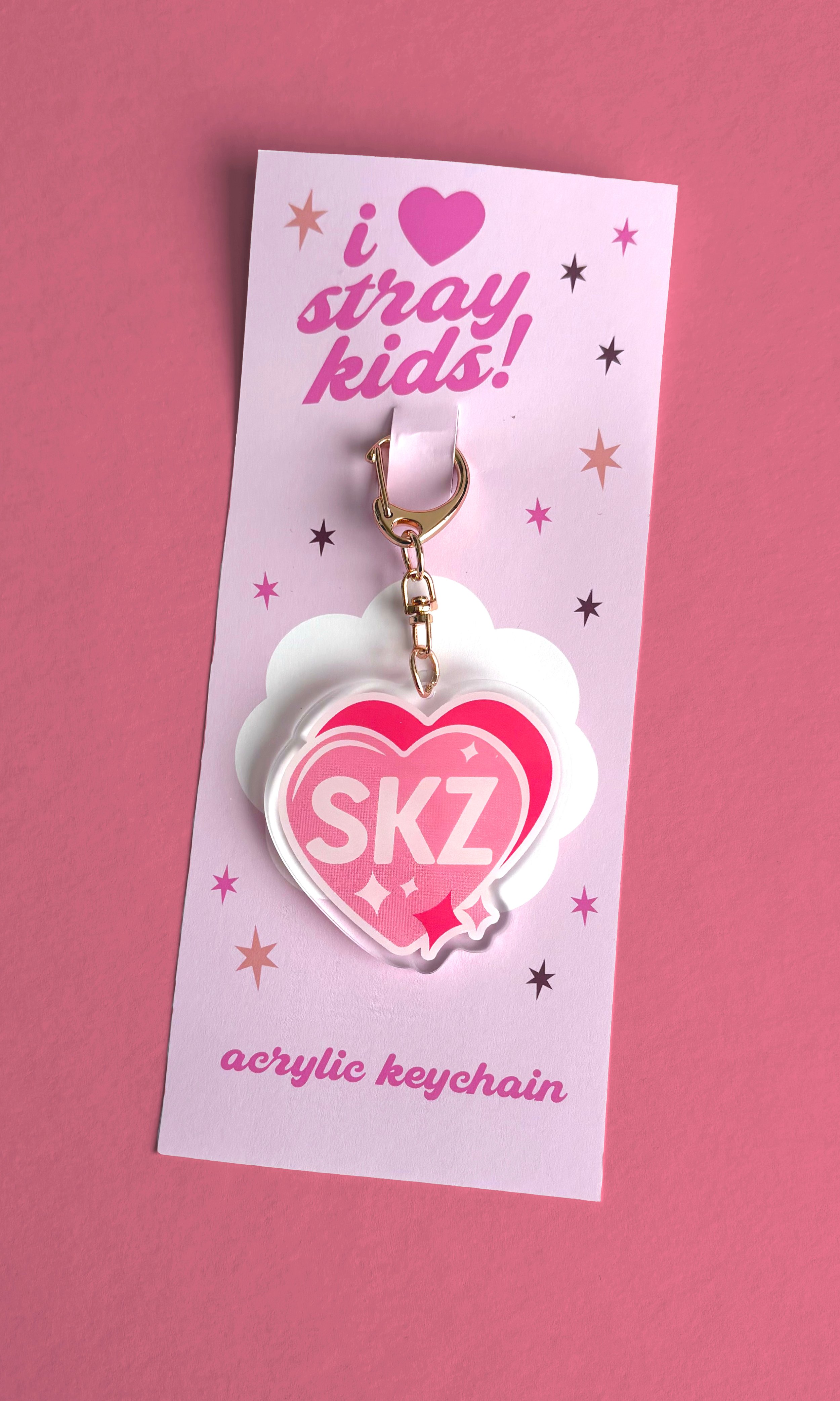 I ♥︎ K-POP Band Keychains