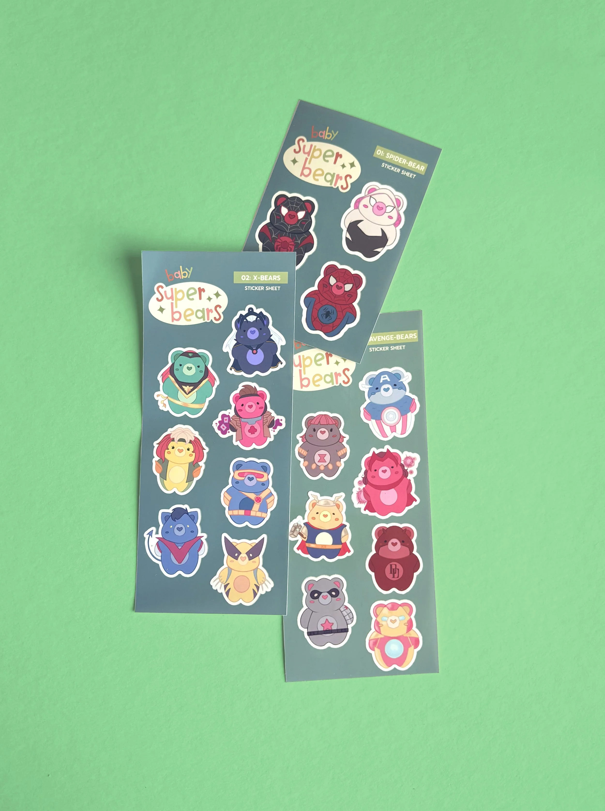 Super Baby Bear Sticker Sheets