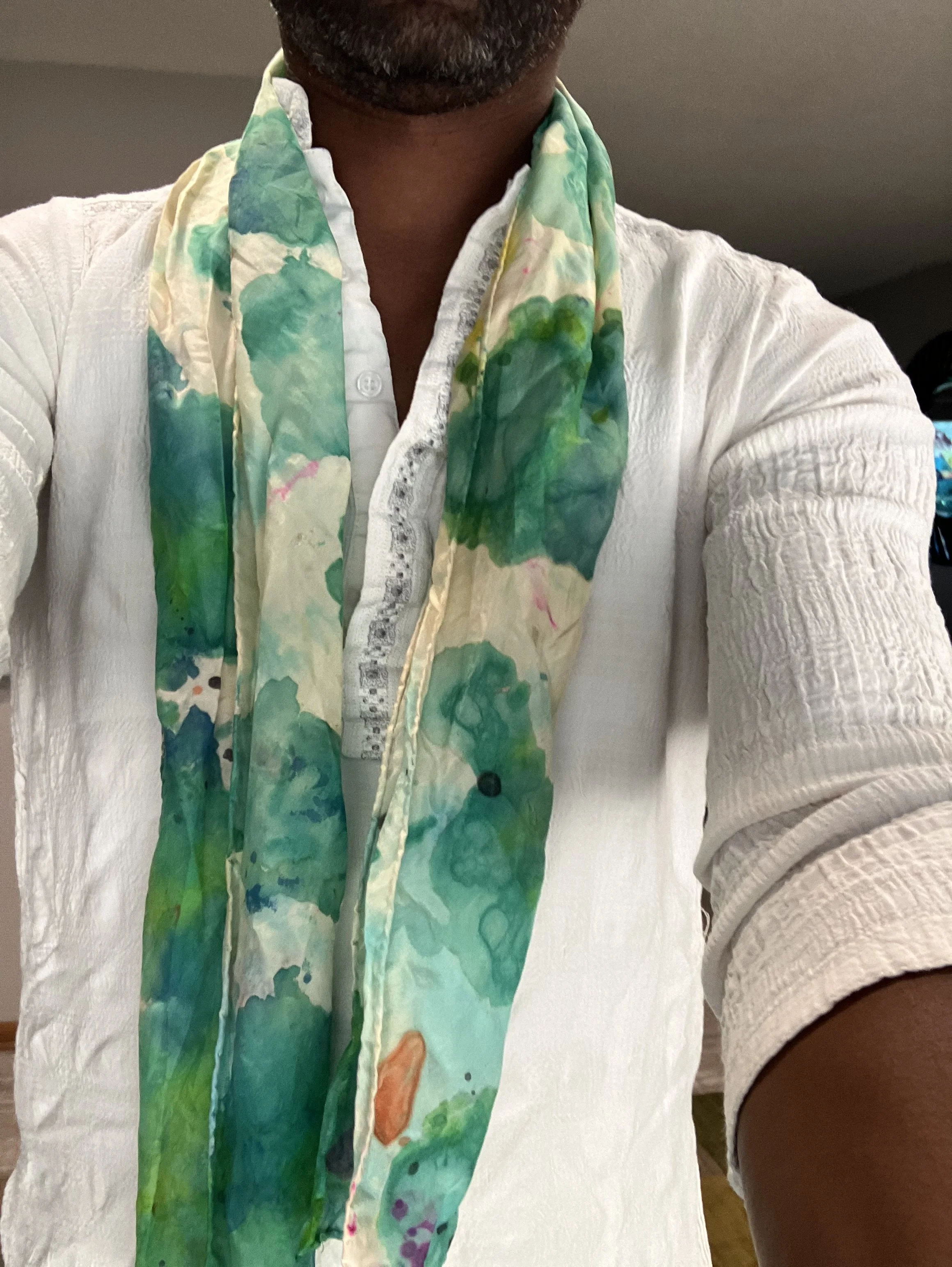 Silk Scarf Painting w/ Donte