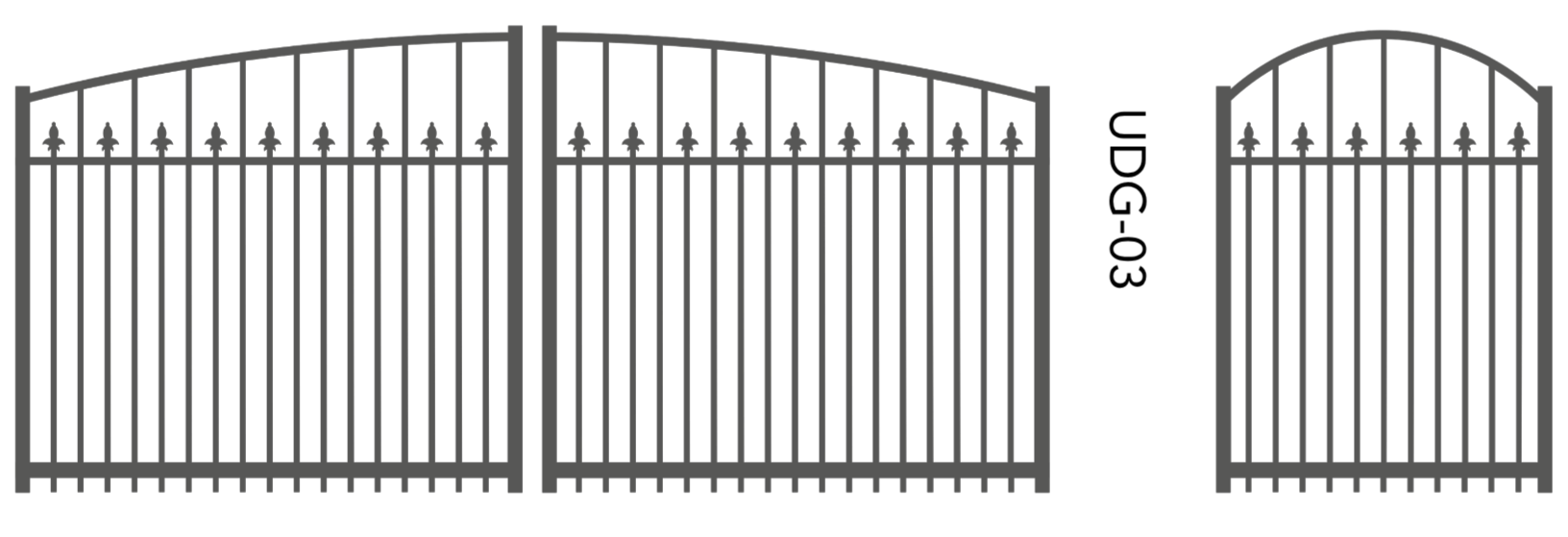 Bullrush Traditional Aluminium Gate