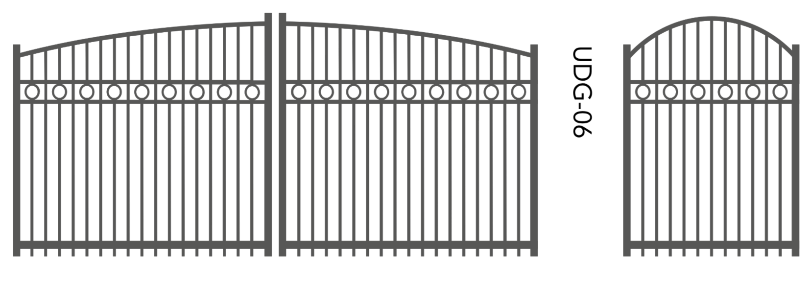 Bullrush Traditional Aluminium Gate