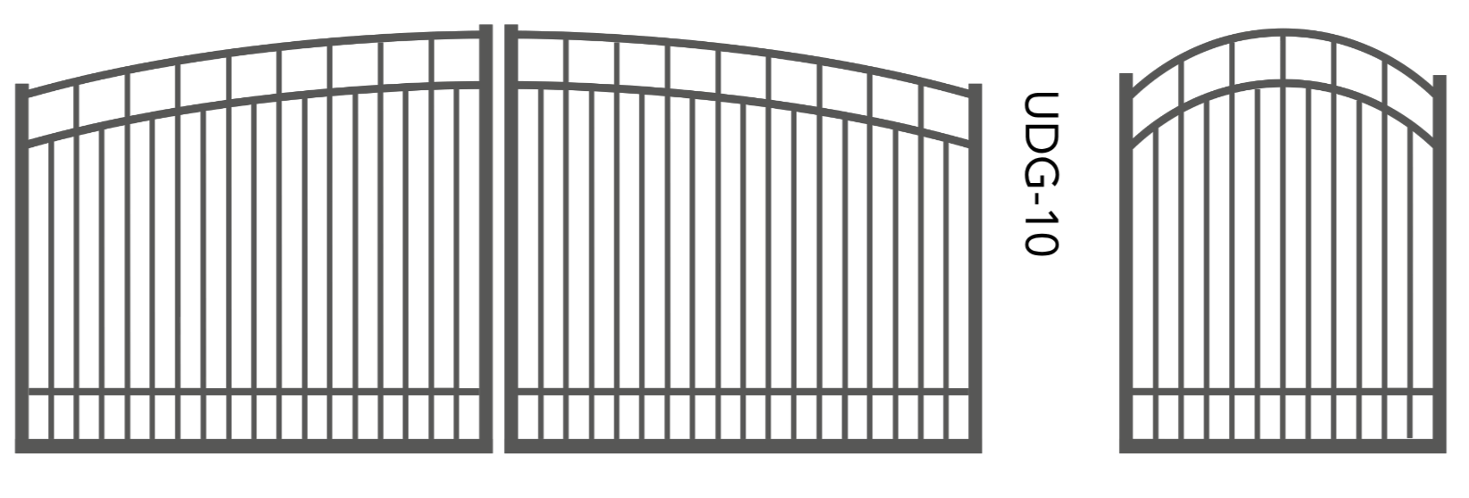 Bullrush Traditional Aluminium Gate