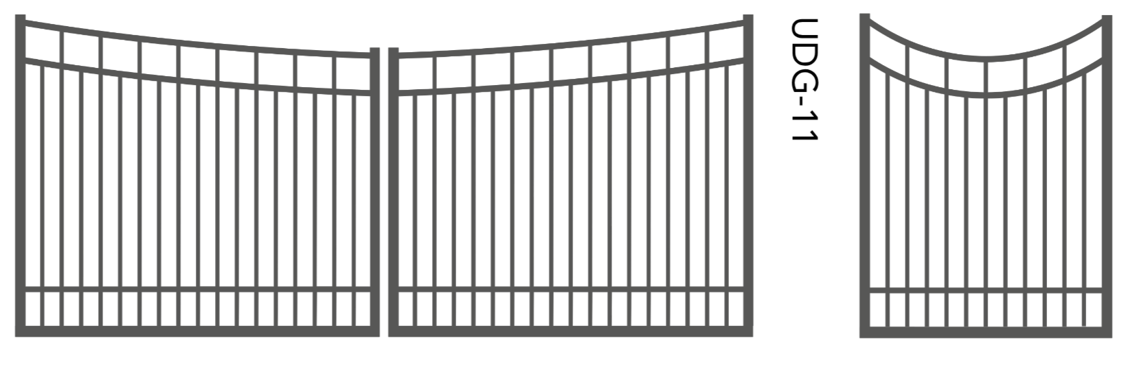 Bullrush Traditional Aluminium Gate