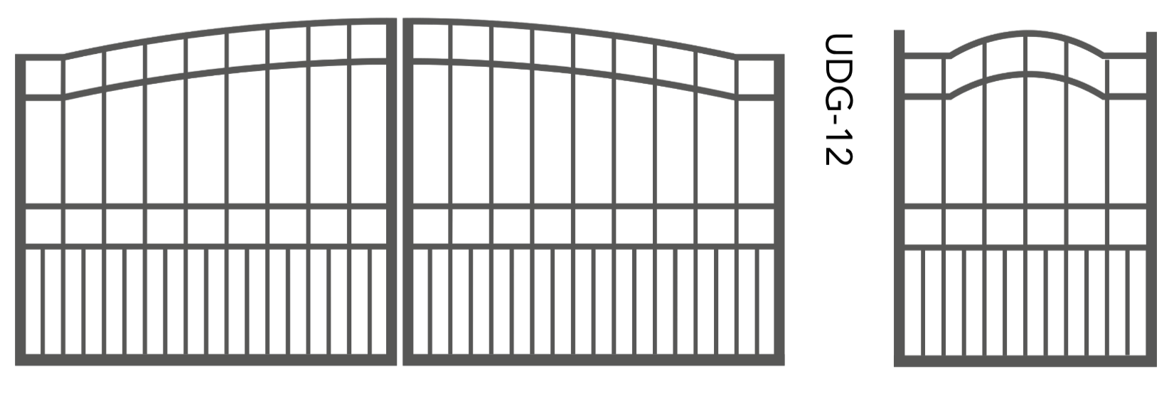 Bullrush Traditional Aluminium Gate
