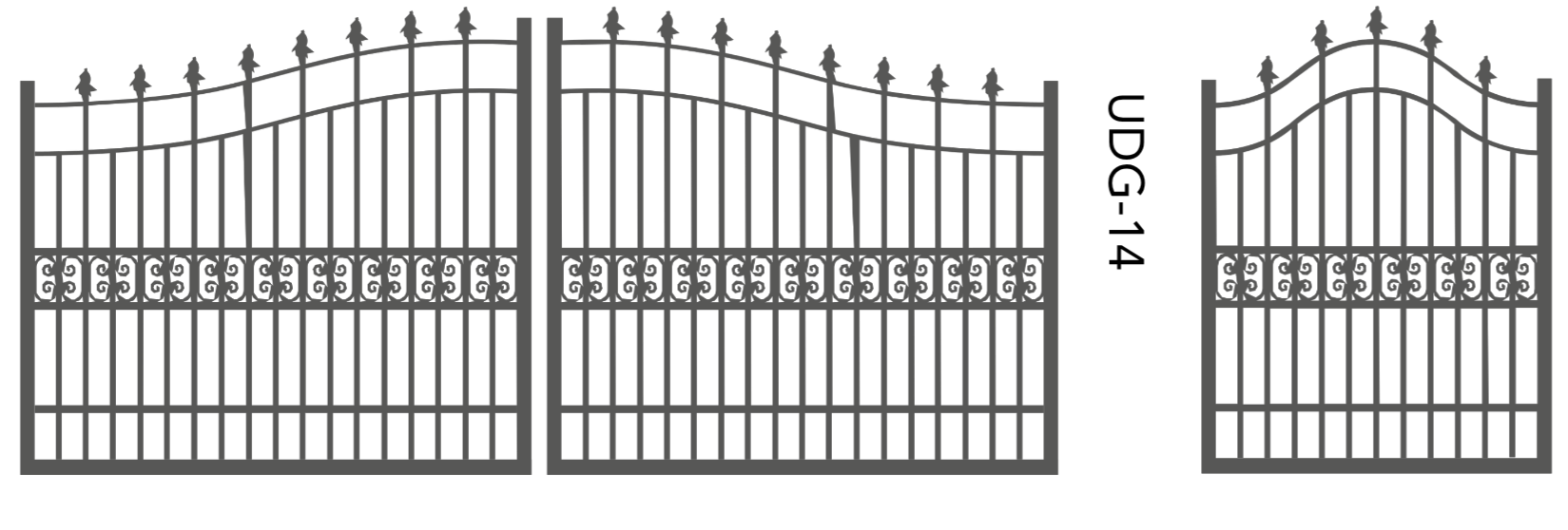 Bullrush Traditional Aluminium Gate