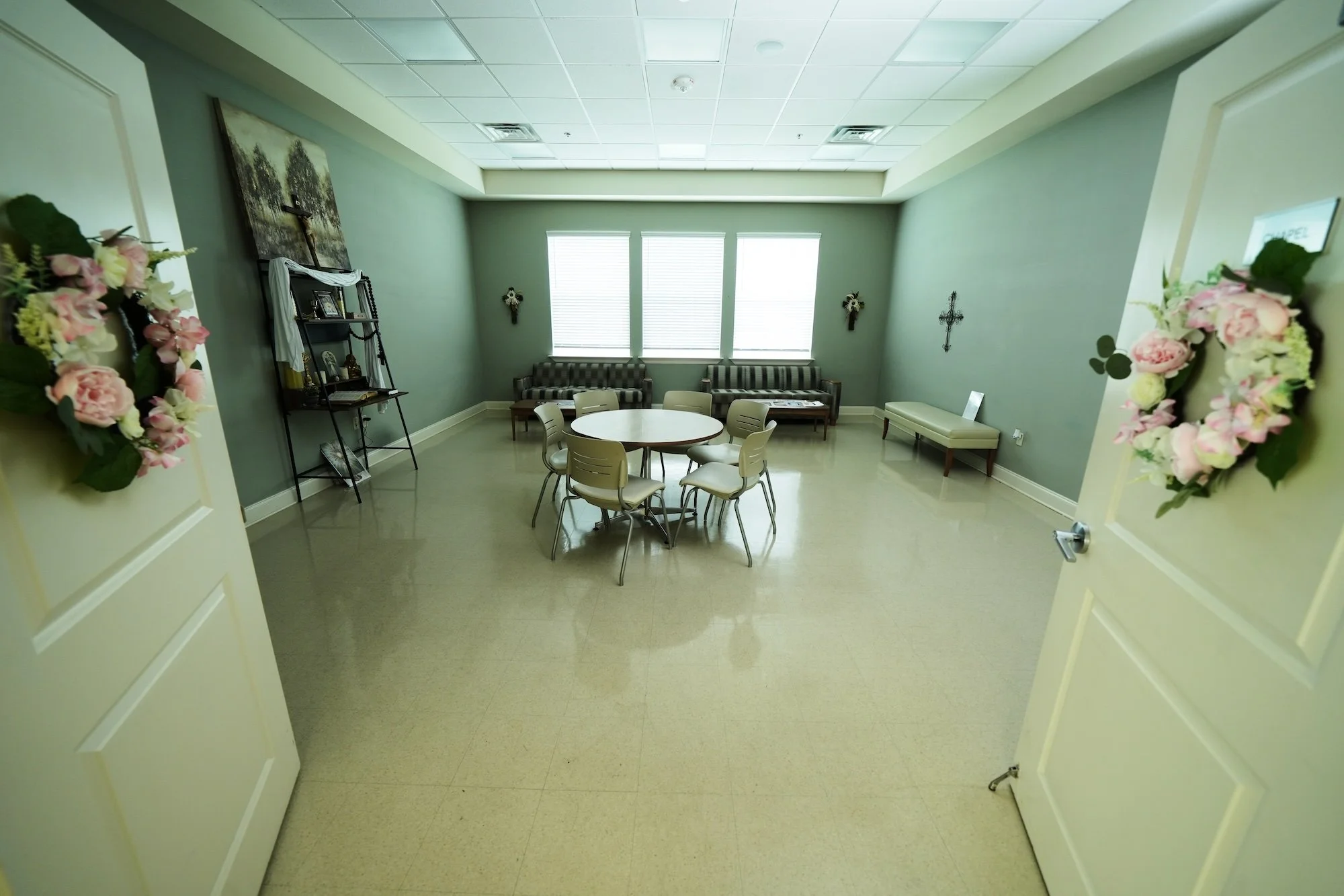 view from doors of prayer chapel